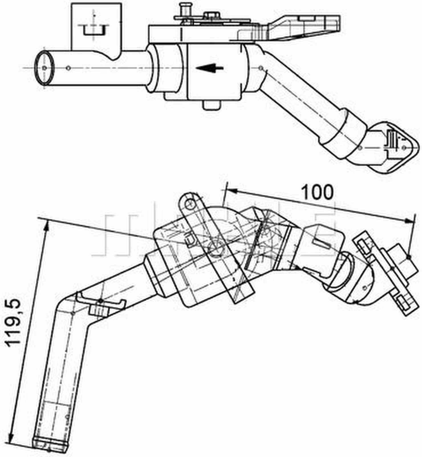 Kühlmittelregelventil MAHLE passend für u.a. MERCEDES-BENZ LK/LN2