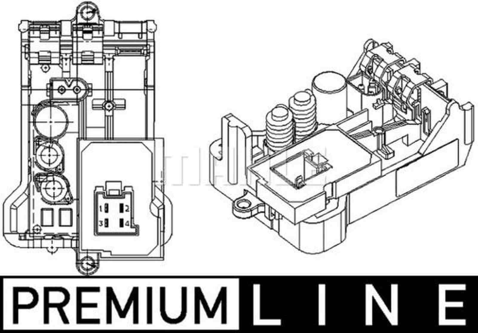 Mahle ABR8000P Regler, Innenraumgebläse