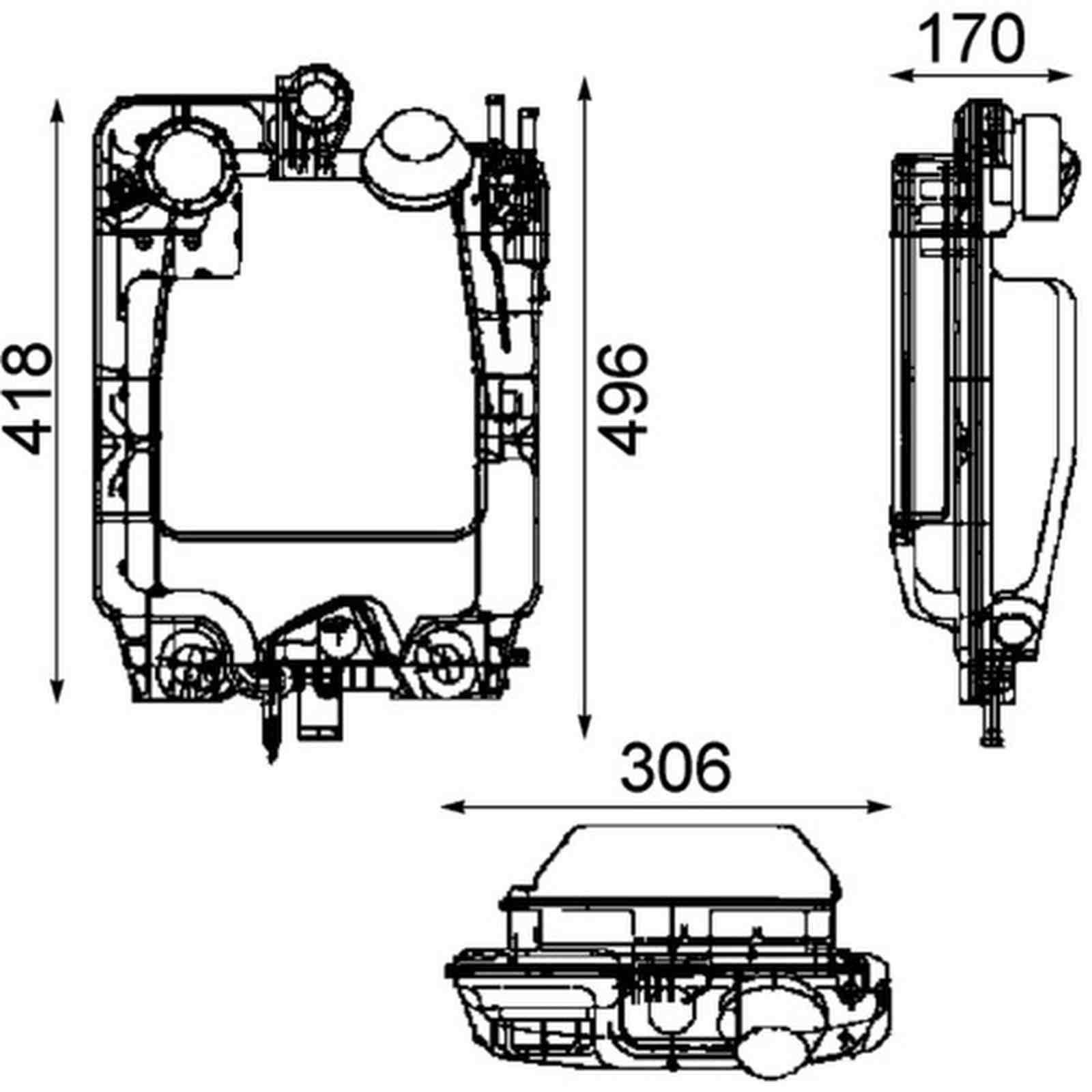 Mahle CRT44000P Ausgleichsbehälter, Kühlmittel