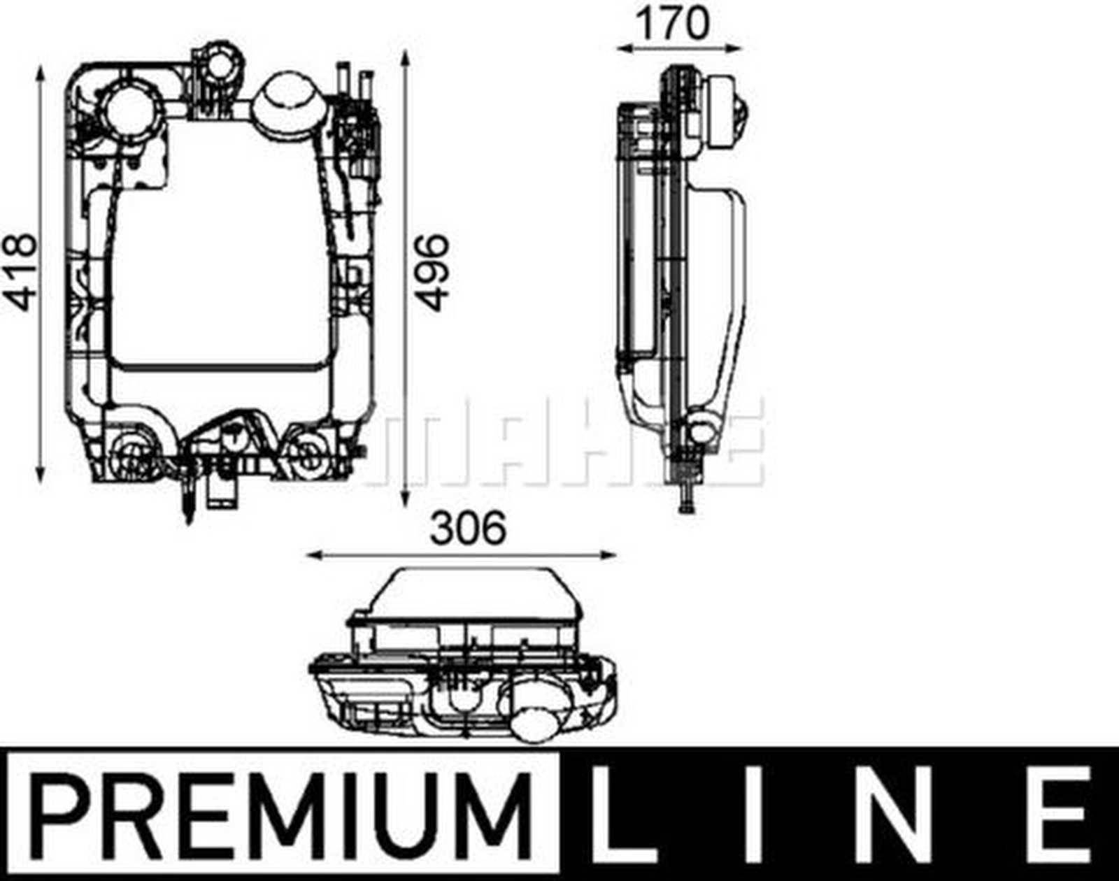 Mahle CRT44000P Ausgleichsbehälter, Kühlmittel