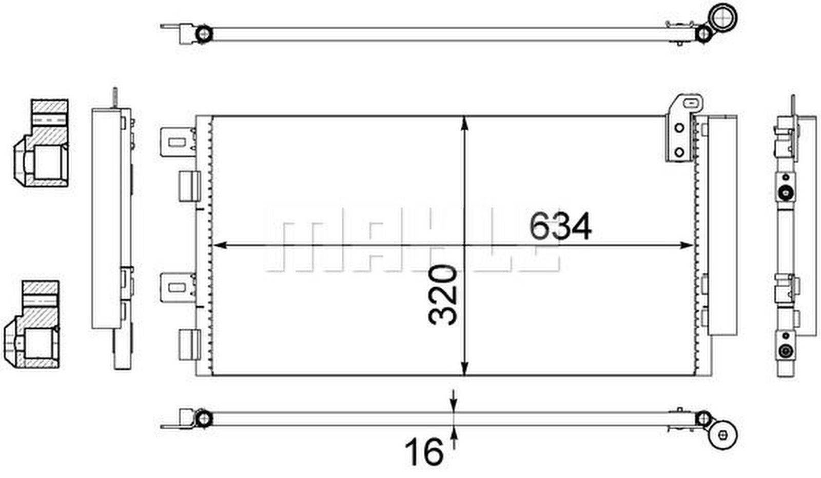 Mahle AC312001S Kondensator, Klimaanlage