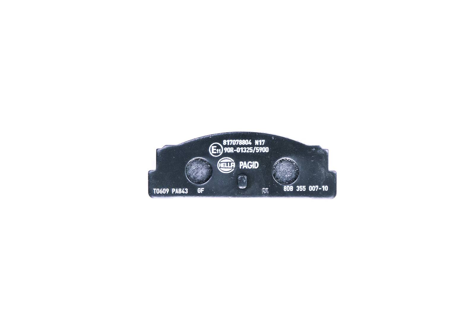 HELLA 8DB 355 007-101 Bremsbelagsatz, SBB