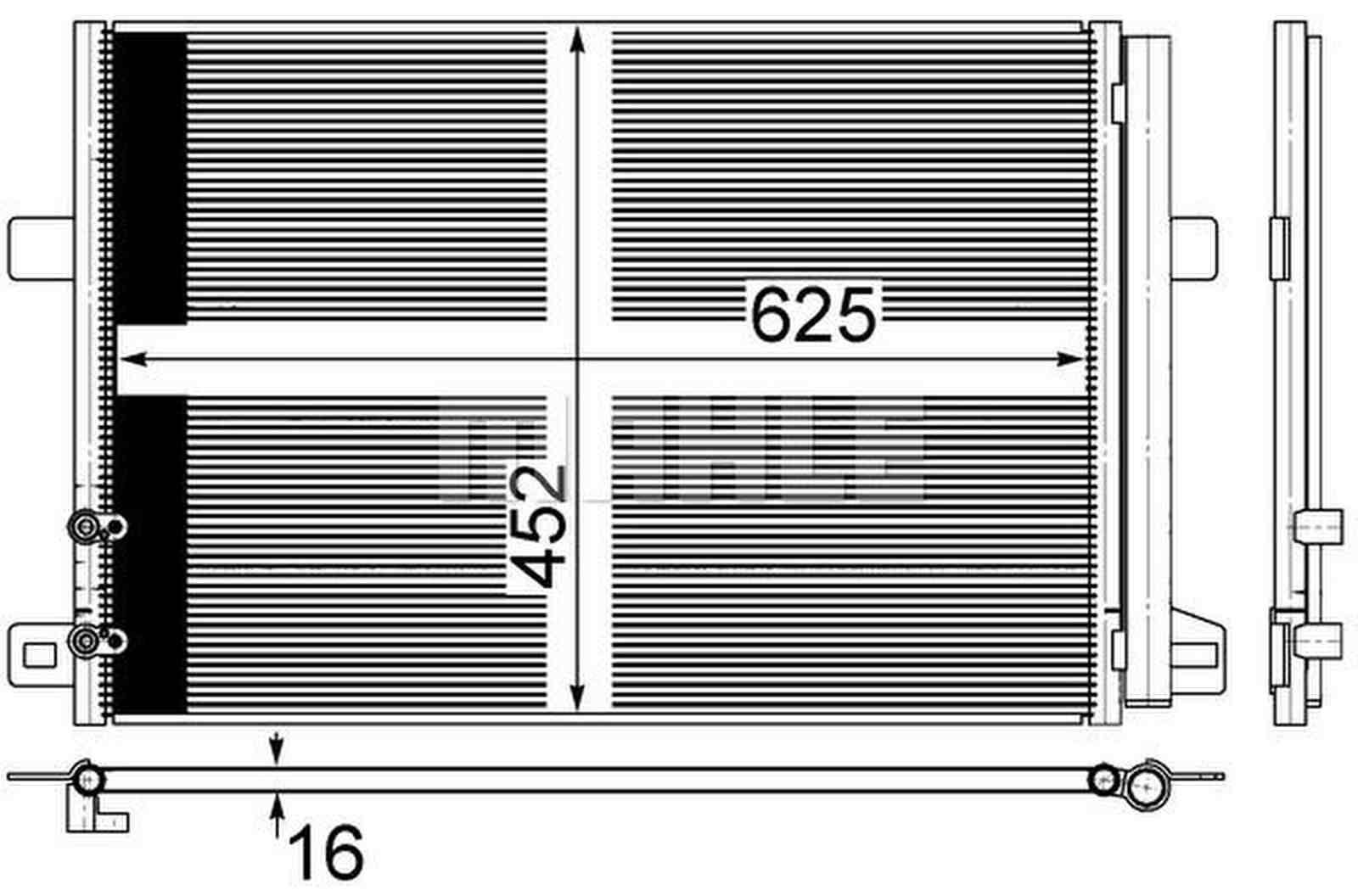 Mahle AC885000S Kondensator, Klimaanlage