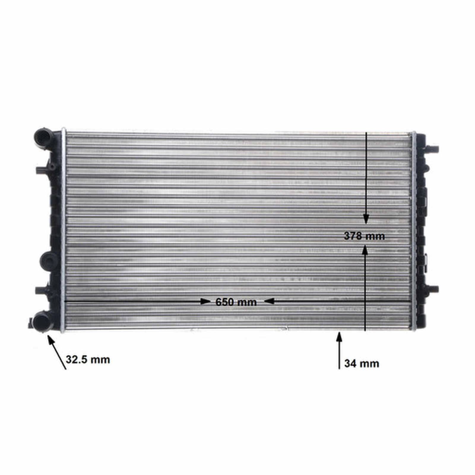 Kühler Motor Rippen mechanisch gefügt 650 mm - 378 mm MAHLE für u.a. VW NEW