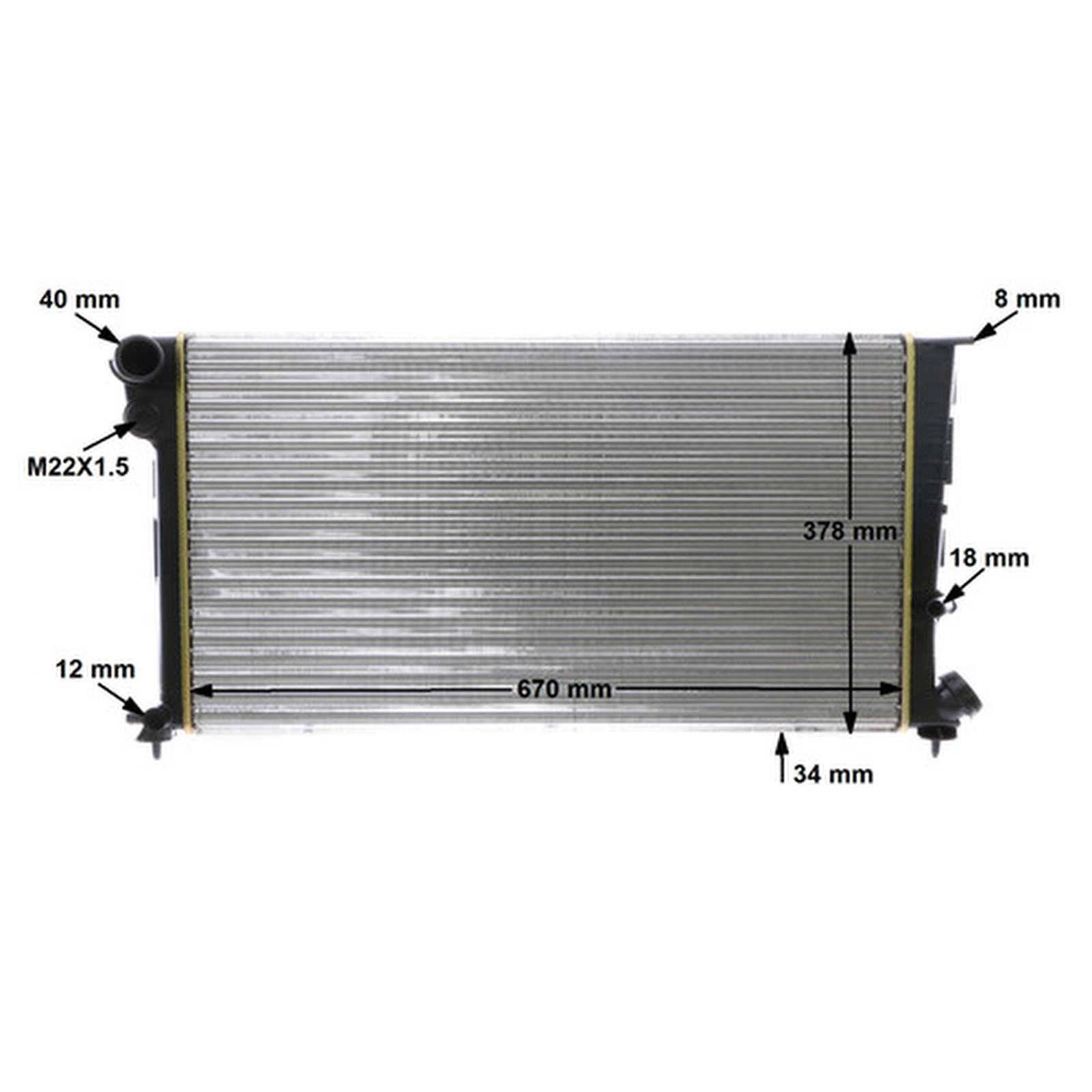 Mahle CR471000S Kühler, Motorkühlung