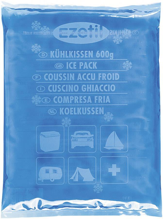 Ezetil 890200 SoftIce 600 blue Kühlkissen / Soft-Icepack (B x H x T) 150 x 12 x 210mm