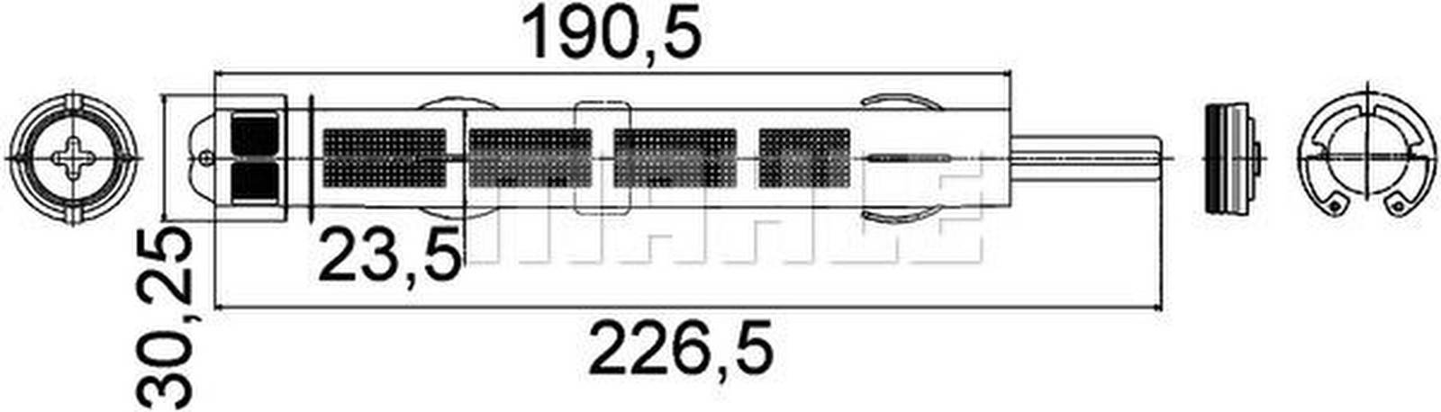 Mahle AD289000P Trockner, Klimaanlage
