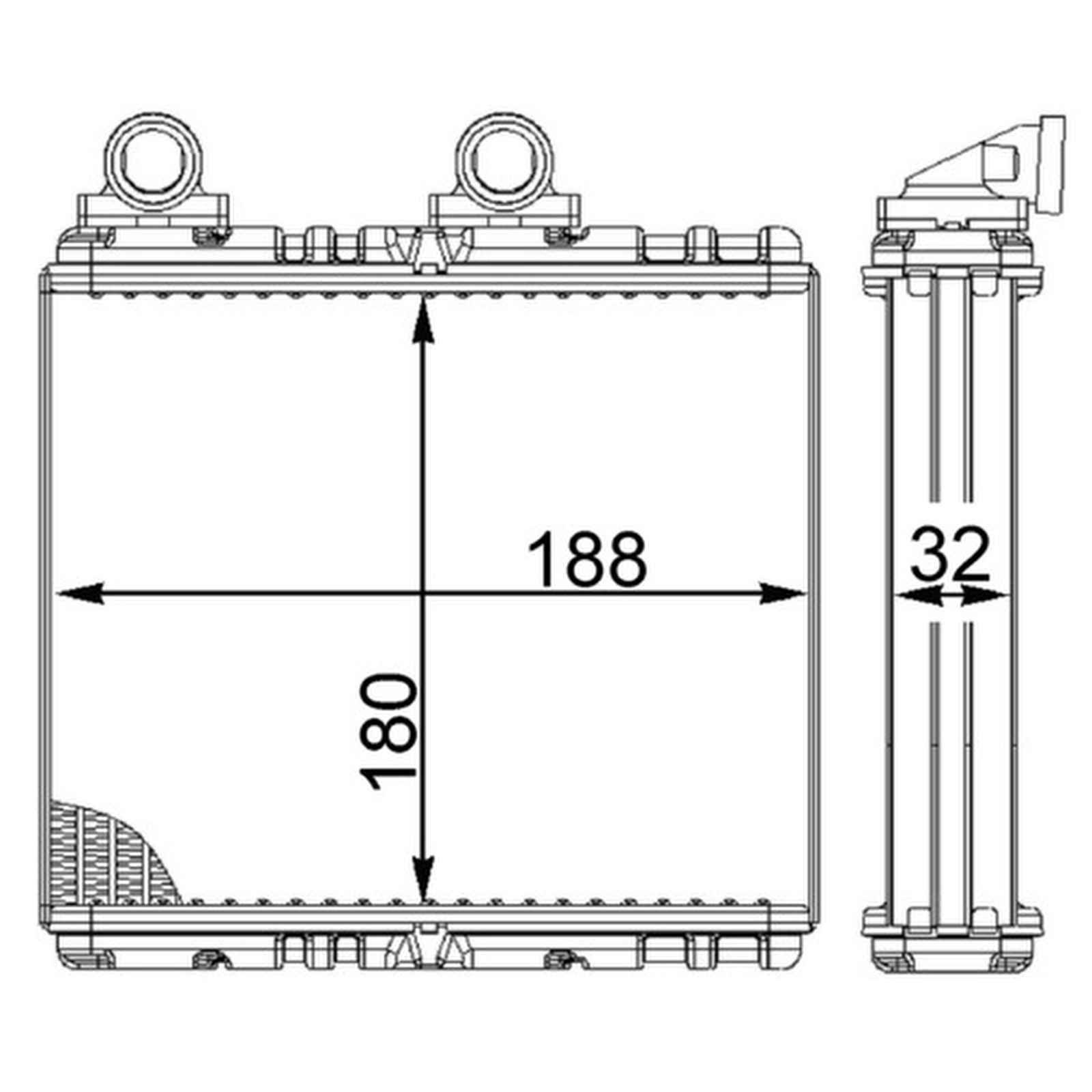 Mahle AH222000S Wärmetauscher, Innenraumheizung