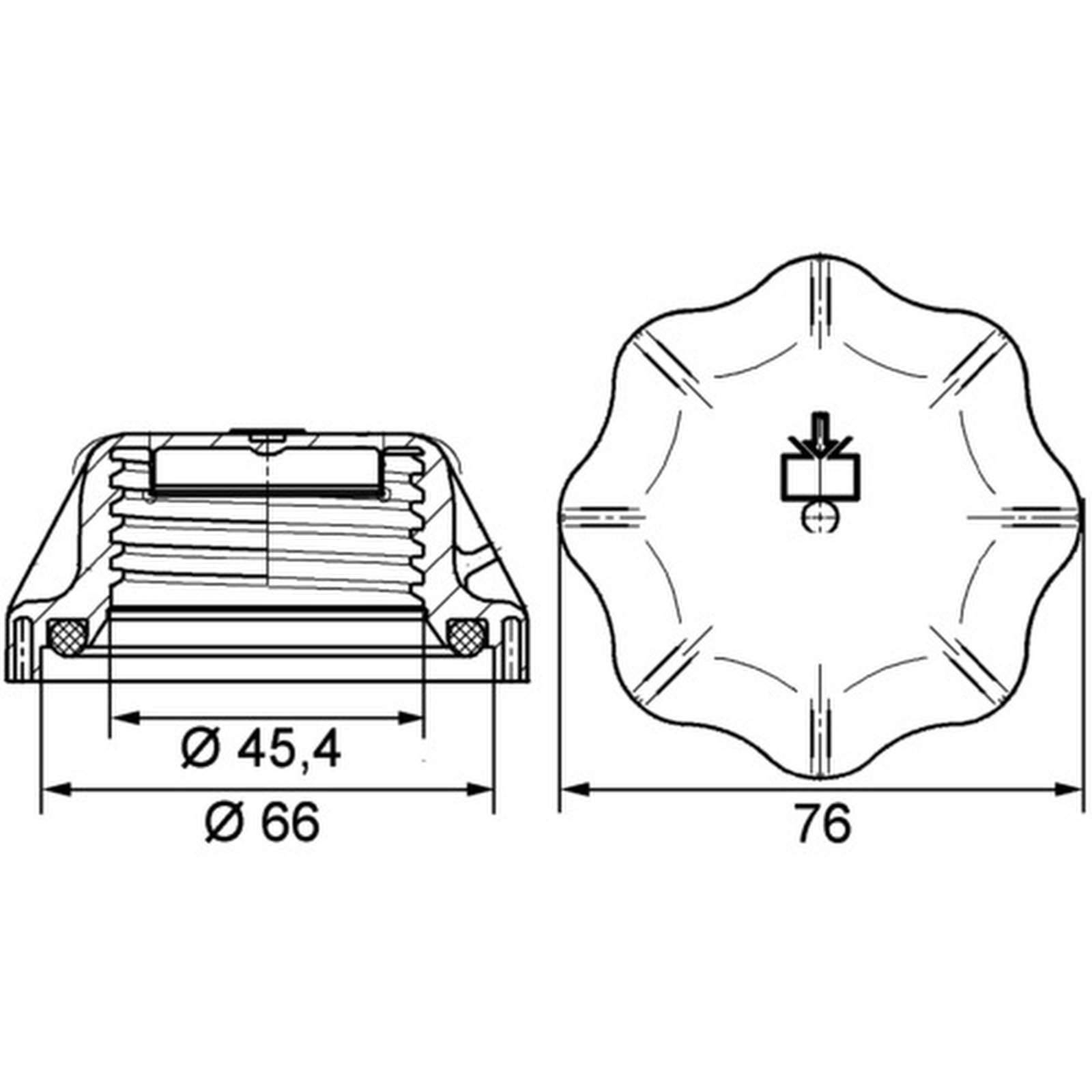 Mahle CRB20000P Verschlussdeckel, Kühlmittelbehälter