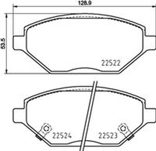 HELLA 8DB 355 025-521 Bremsbelagsatz, SBB