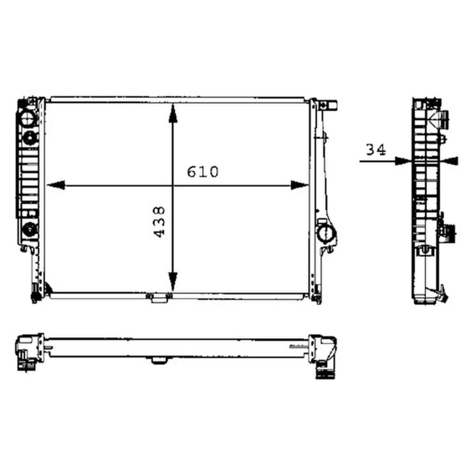 Mahle CR326001S Kühler, Motorkühlung