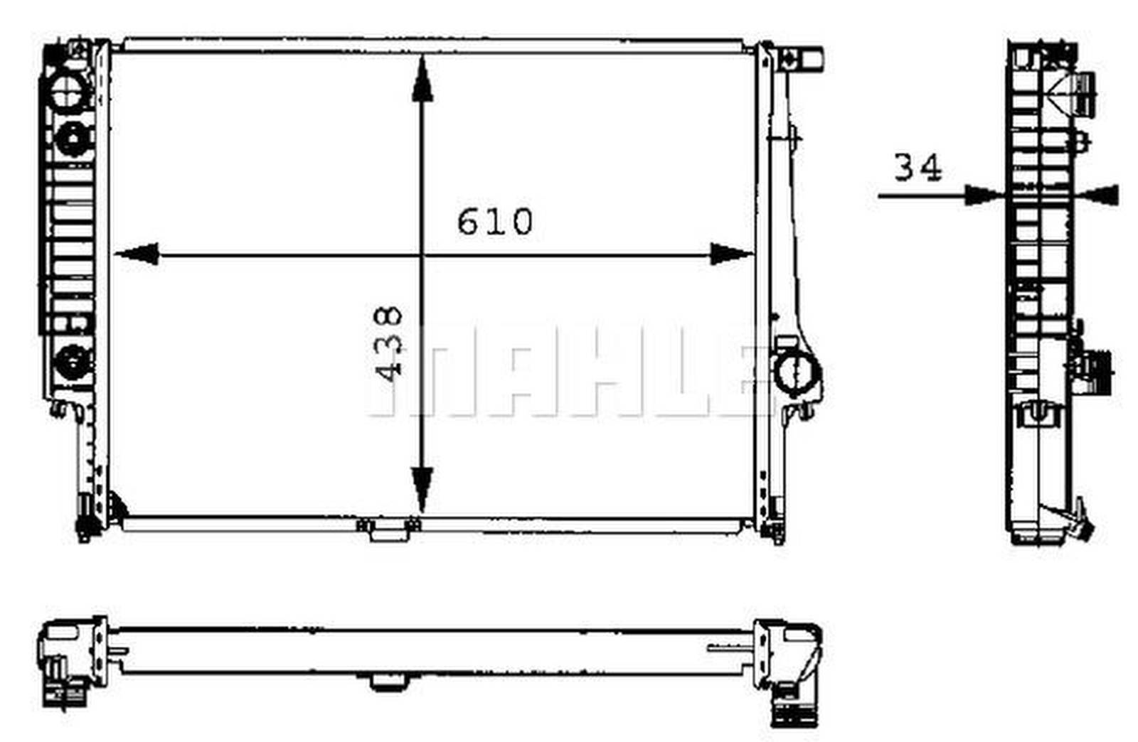 Mahle CR326001S Kühler, Motorkühlung