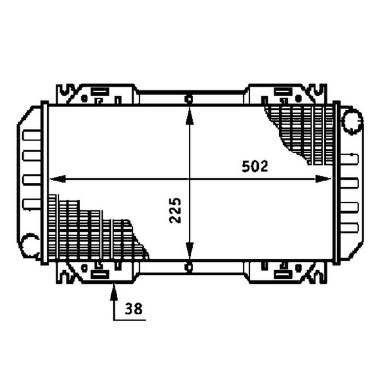 Mahle CR619000S Kühler, Motorkühlung