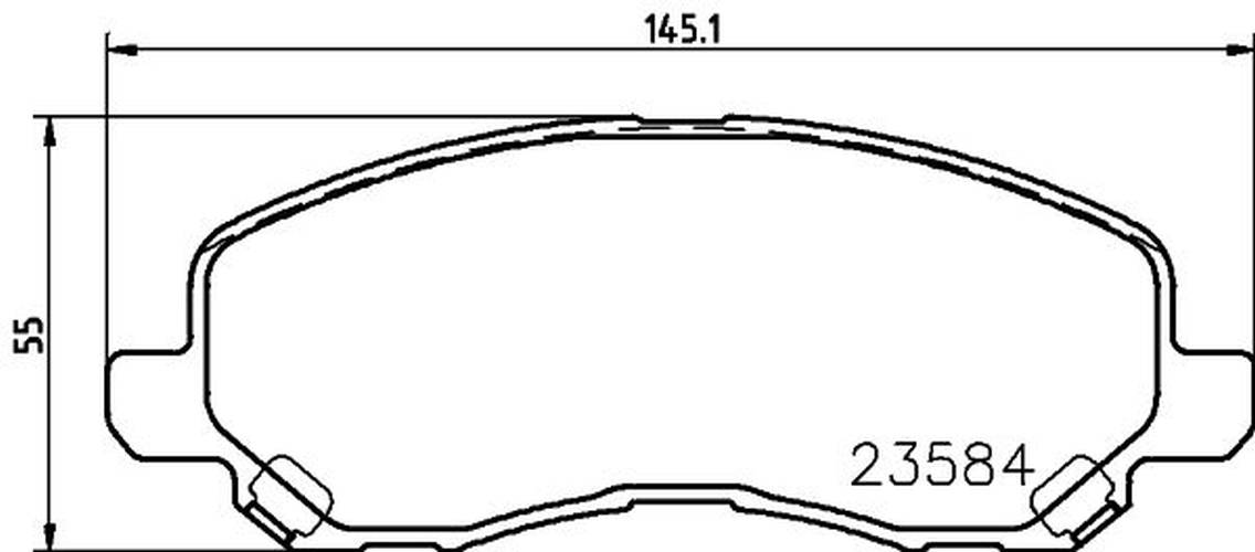 HELLA 8DB 355 009-671 Bremsbelagsatz, SBB