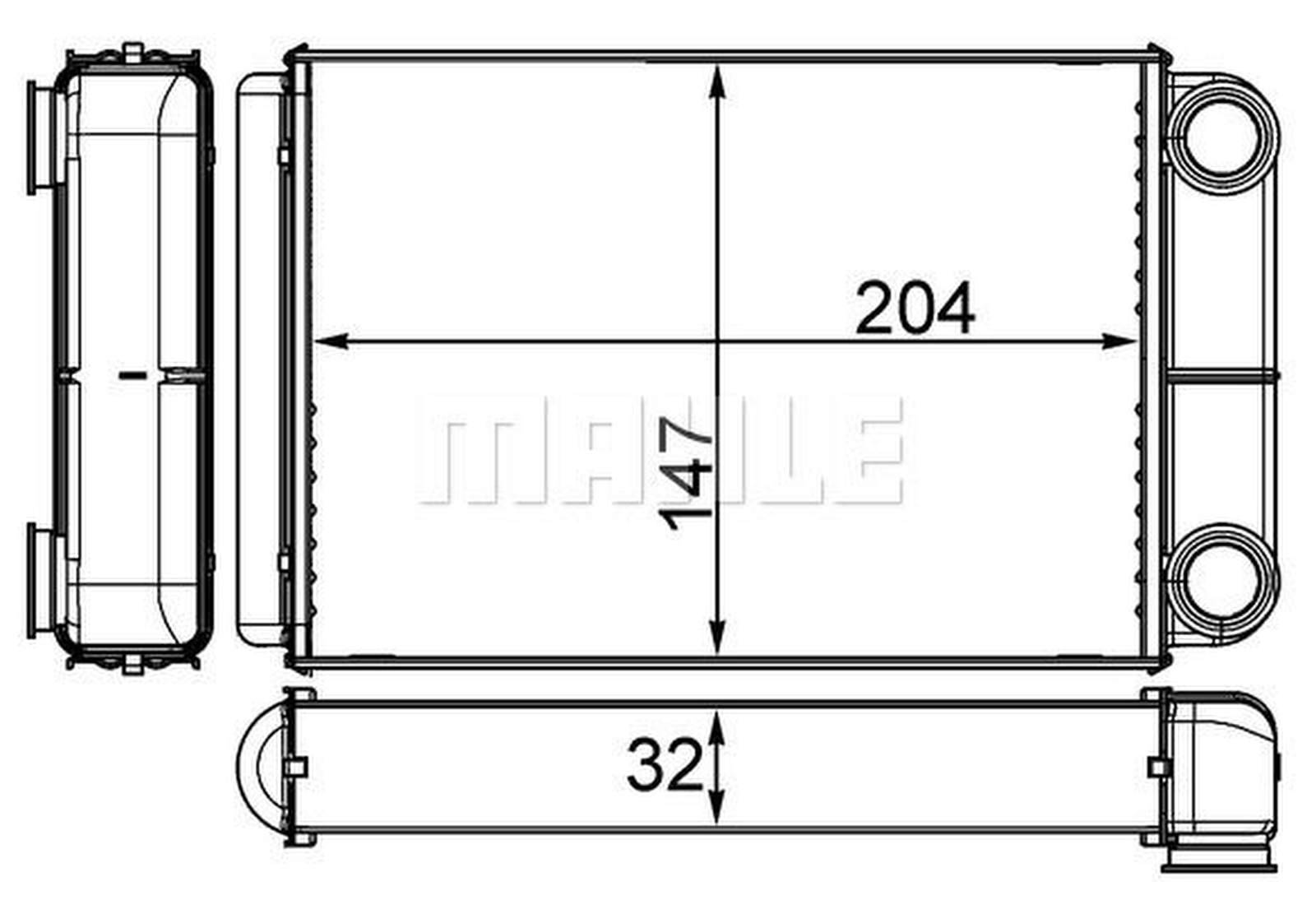 Mahle AH258000S Wärmetauscher, Innenraumheizung