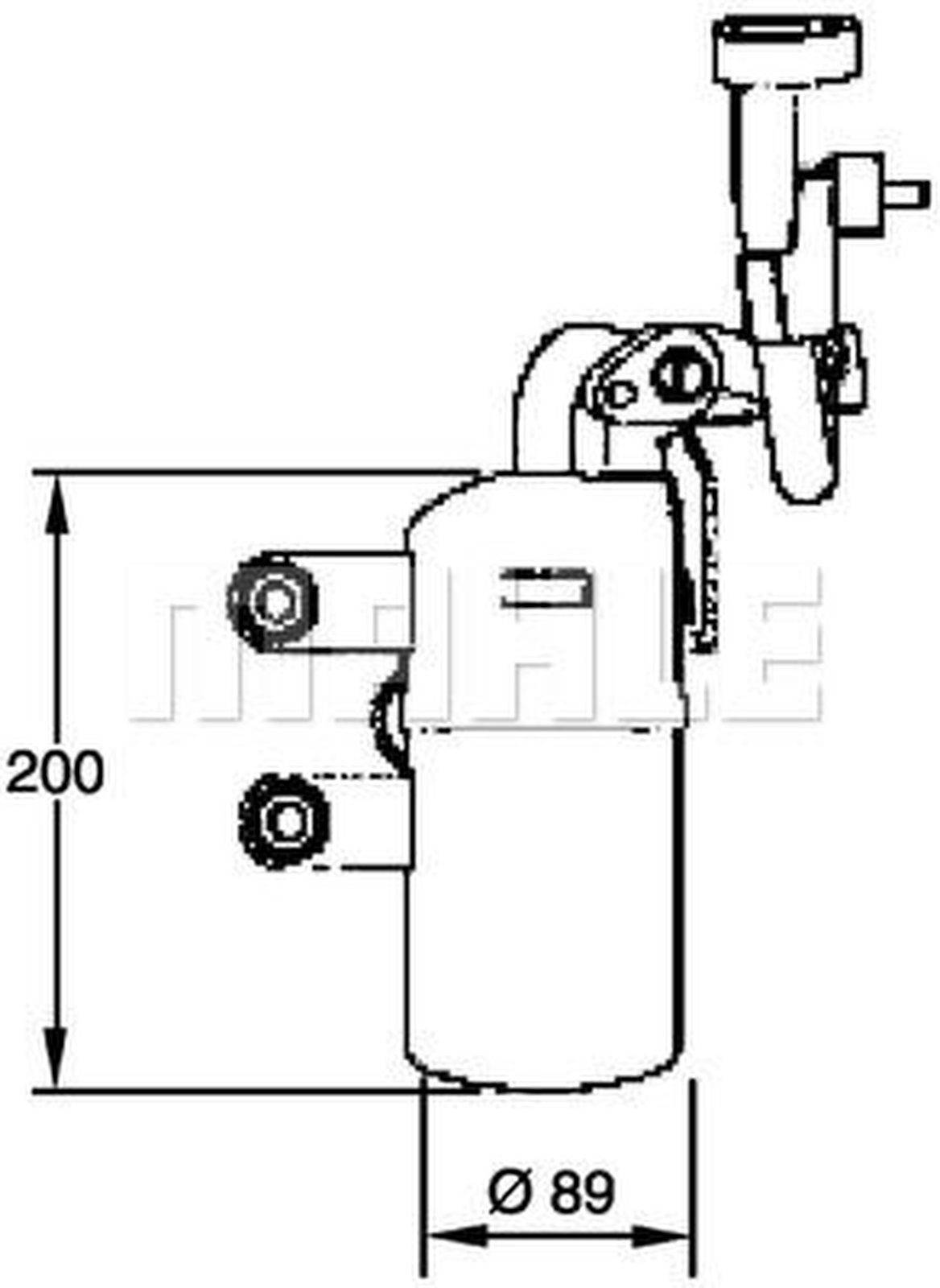 Mahle AD281000P Trockner, Klimaanlage