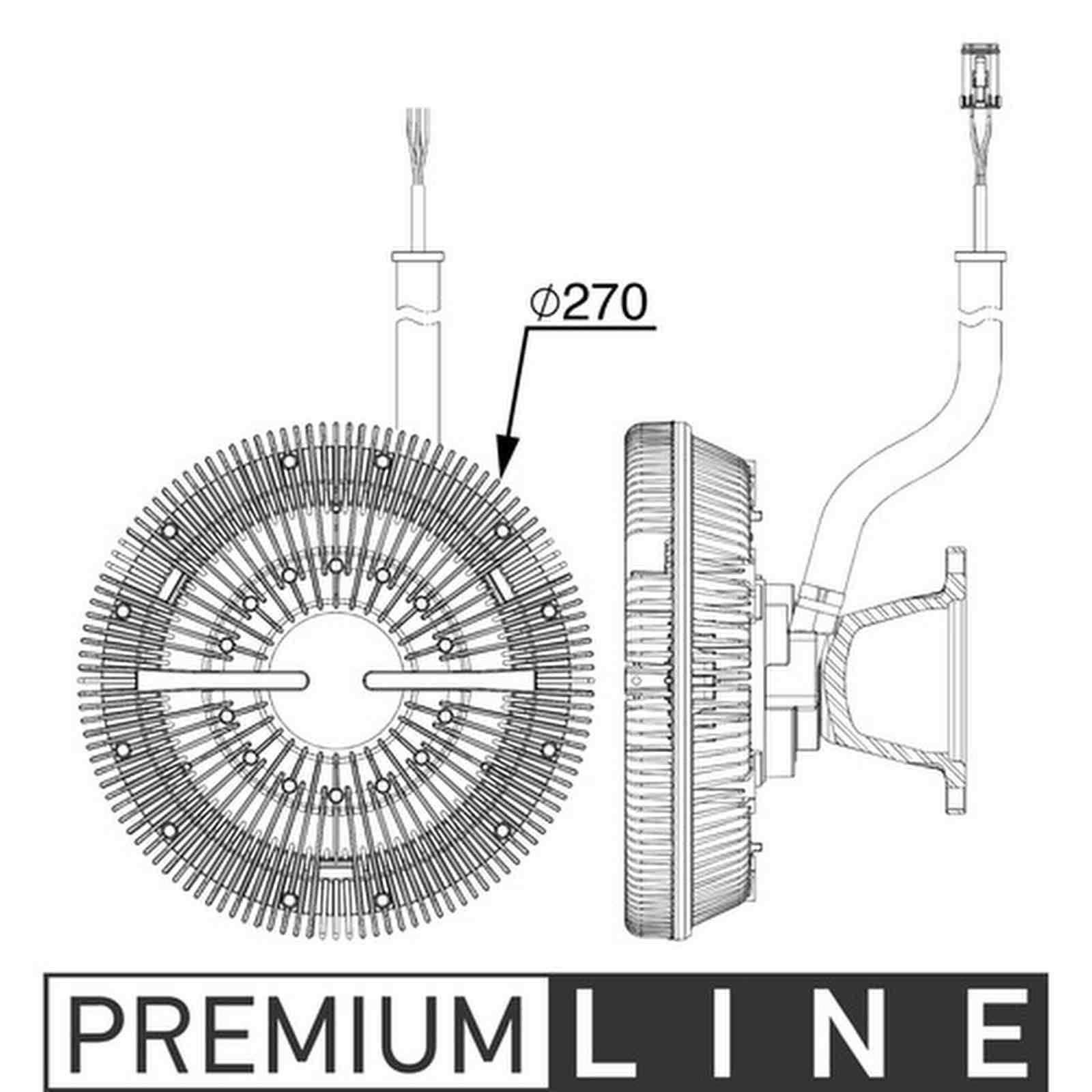 Mahle CFC243000P Kupplung, Kühlerlüfter