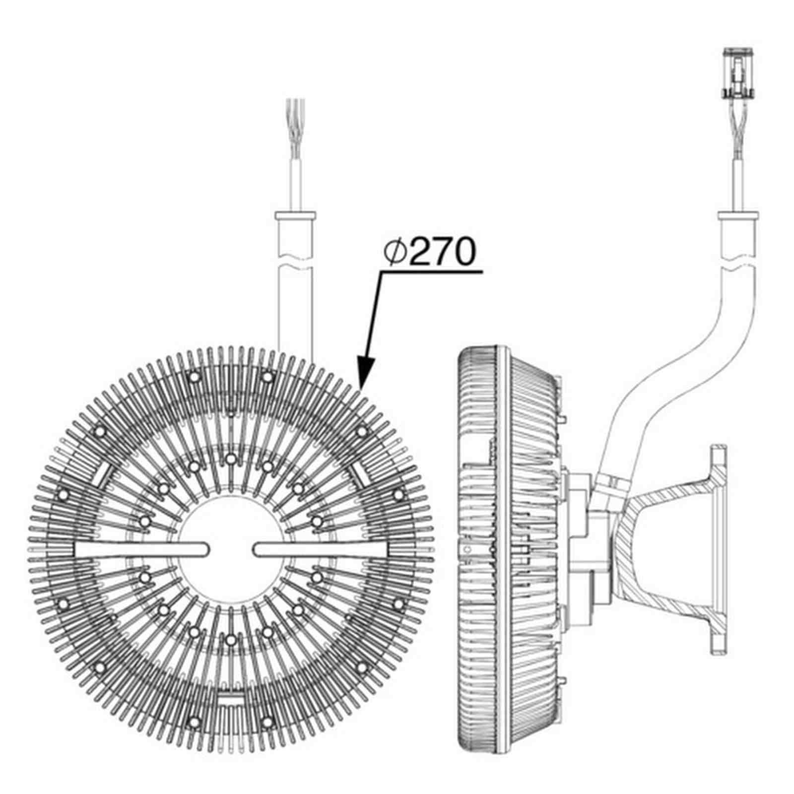Mahle CFC243000P Kupplung, Kühlerlüfter