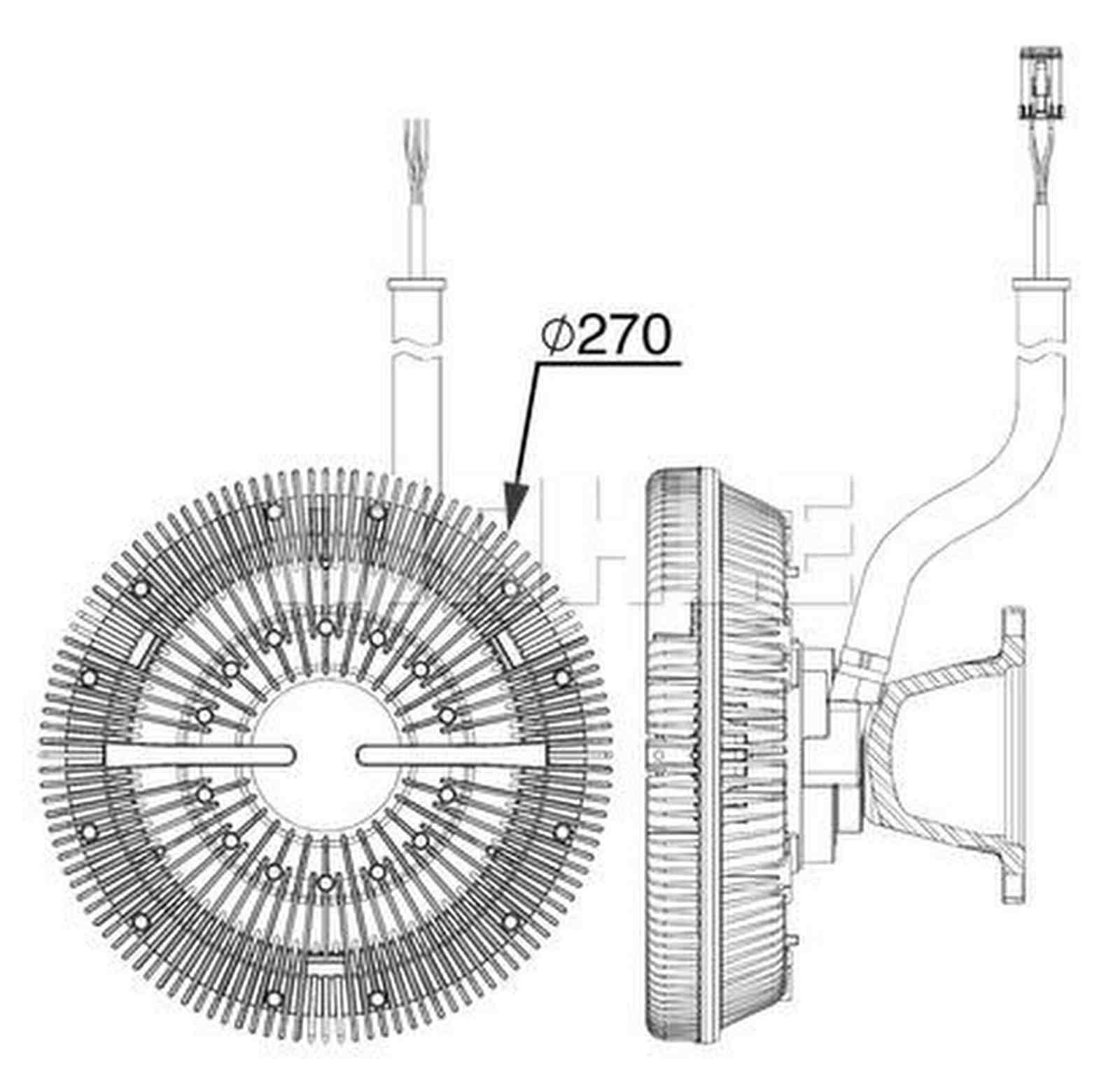 Mahle CFC243000P Kupplung, Kühlerlüfter
