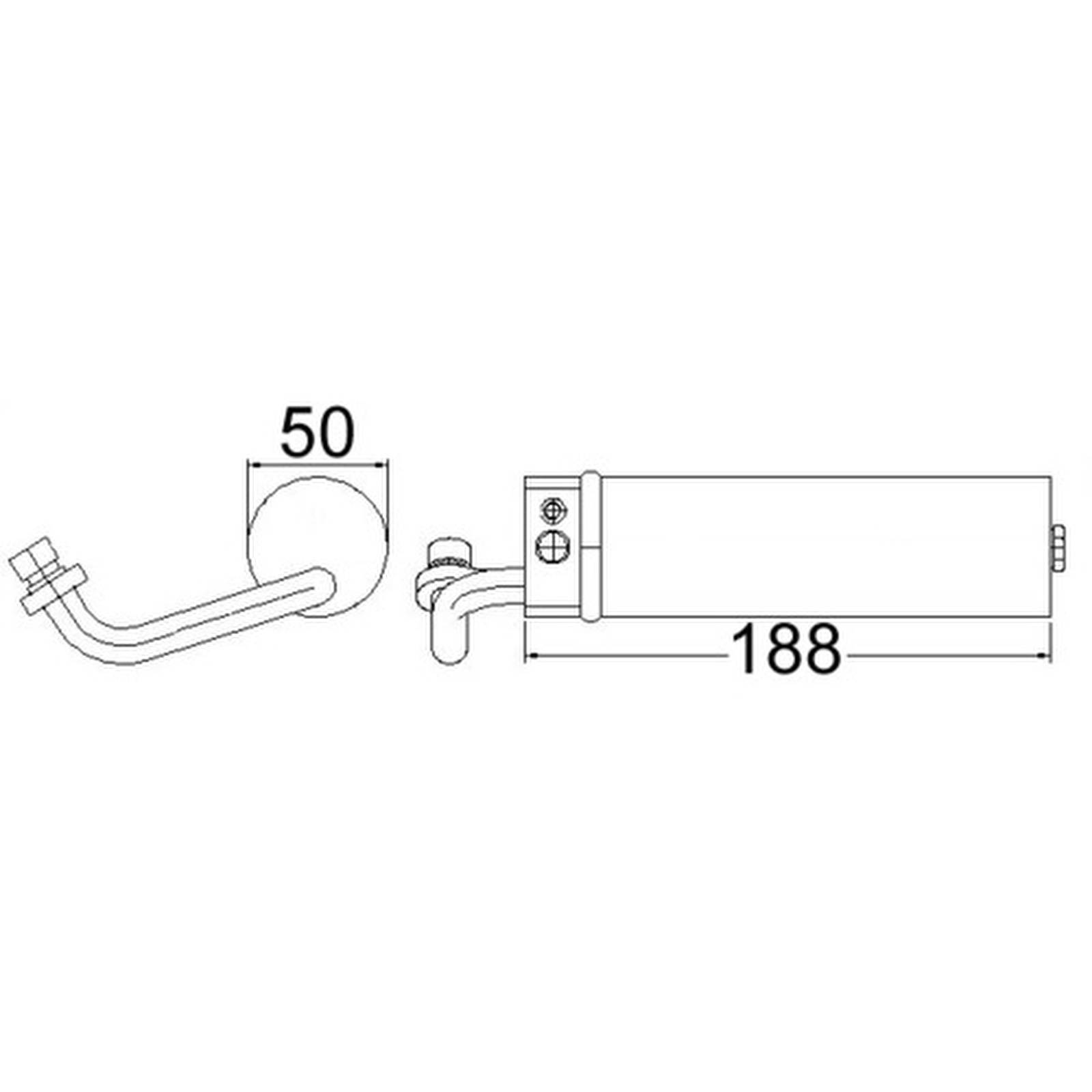 Mahle AD68000S Trockner, Klimaanlage
