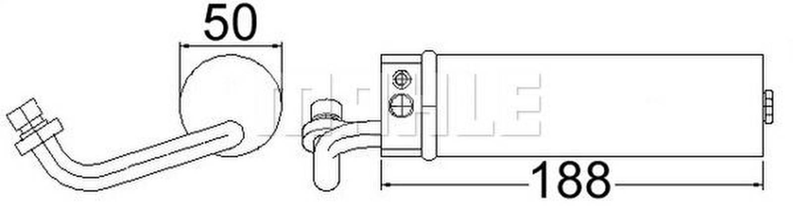 Mahle AD68000S Trockner, Klimaanlage