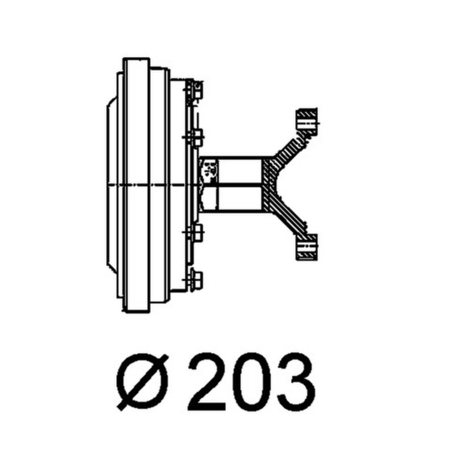 Mahle CFC102000P Kupplung, Kühlerlüfter