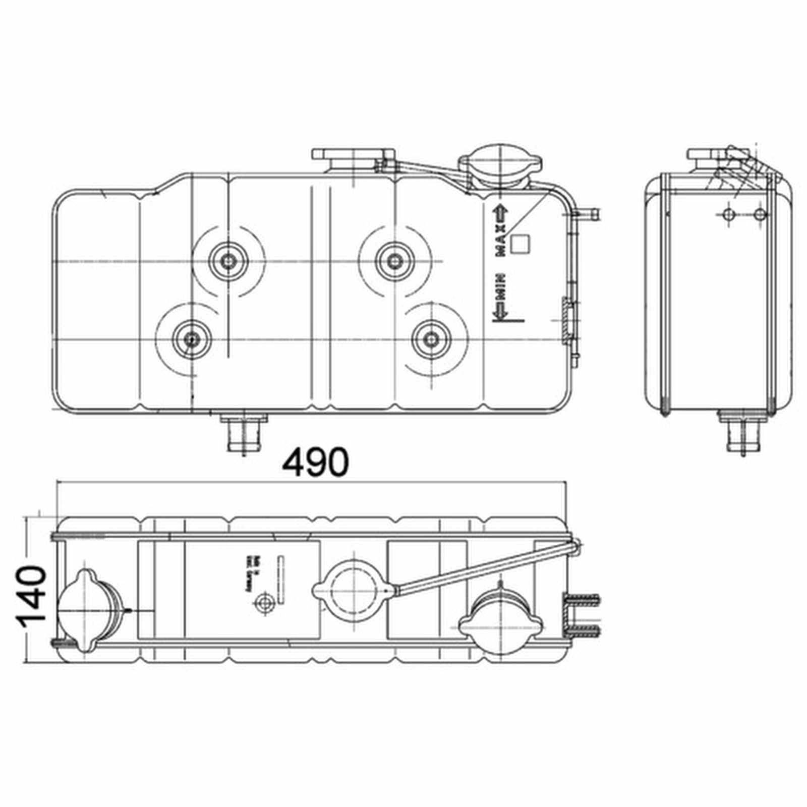 Mahle CRT36000P Ausgleichsbehälter, Kühlmittel