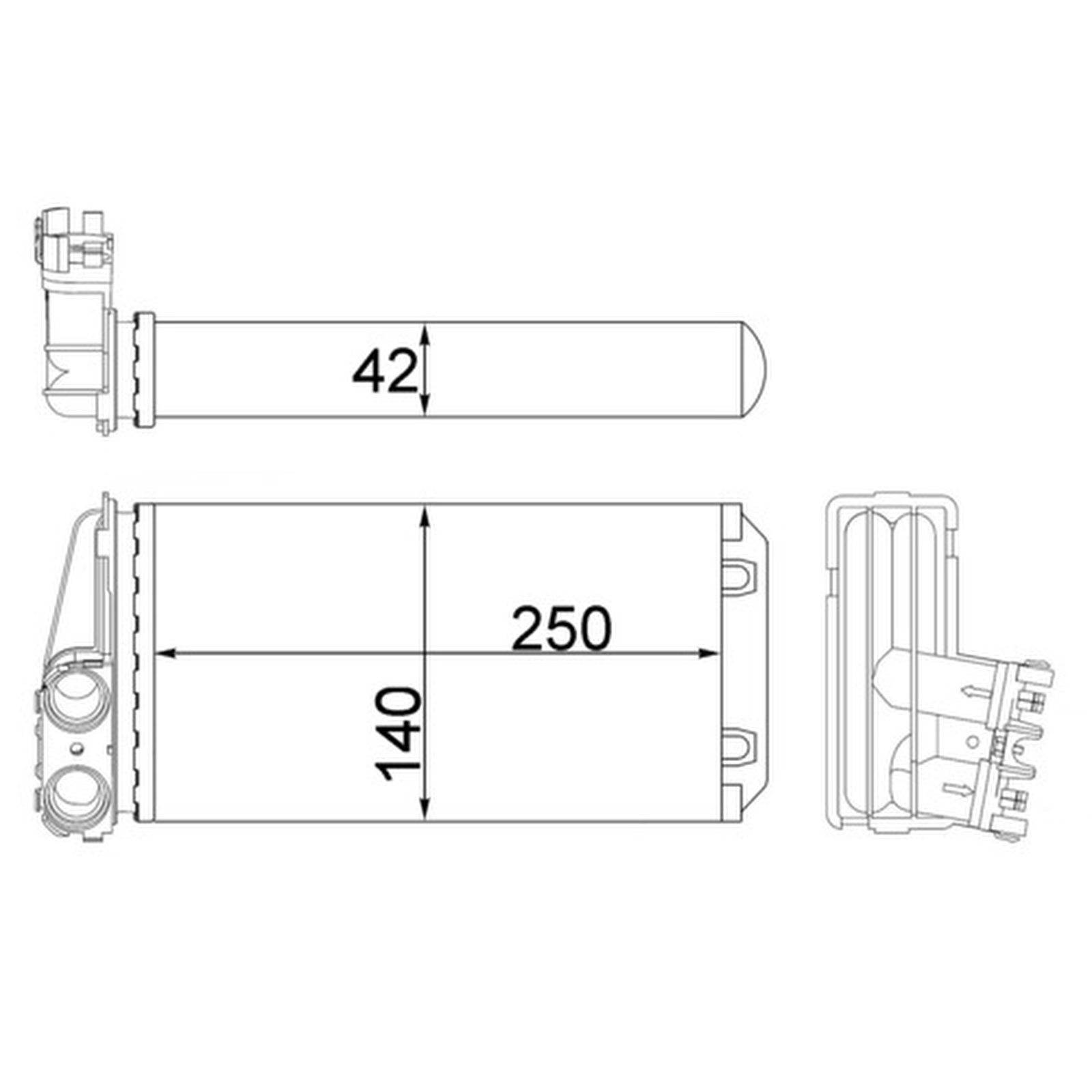 Mahle AH186000S Wärmetauscher, Innenraumheizung