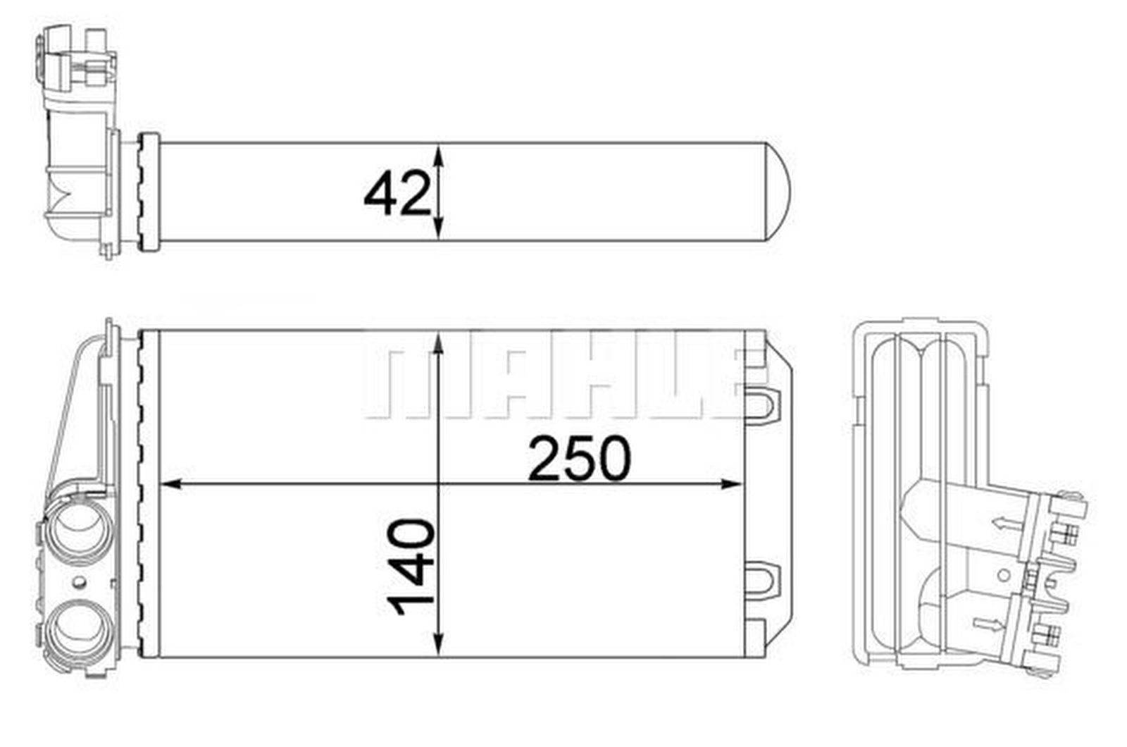 Mahle AH186000S Wärmetauscher, Innenraumheizung