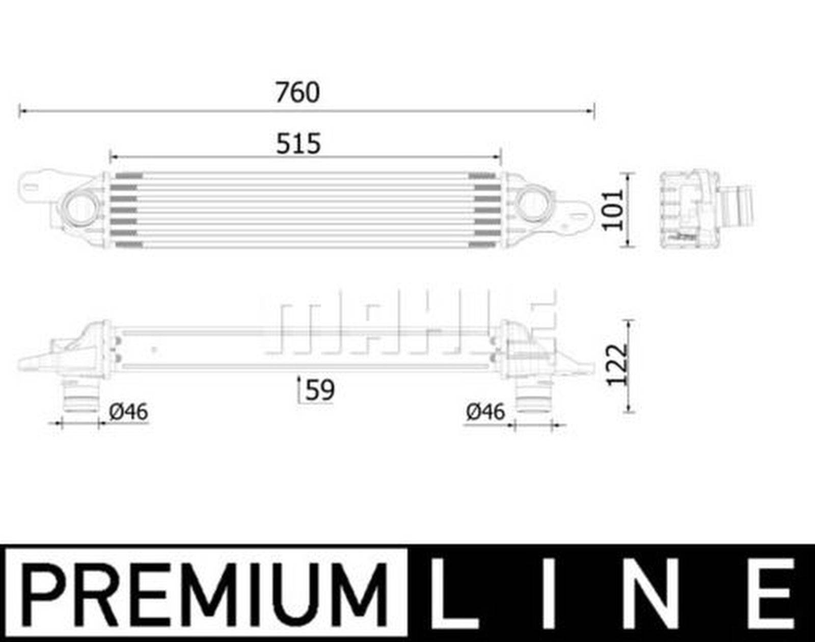 Mahle CI612000P Ladeluftkühler