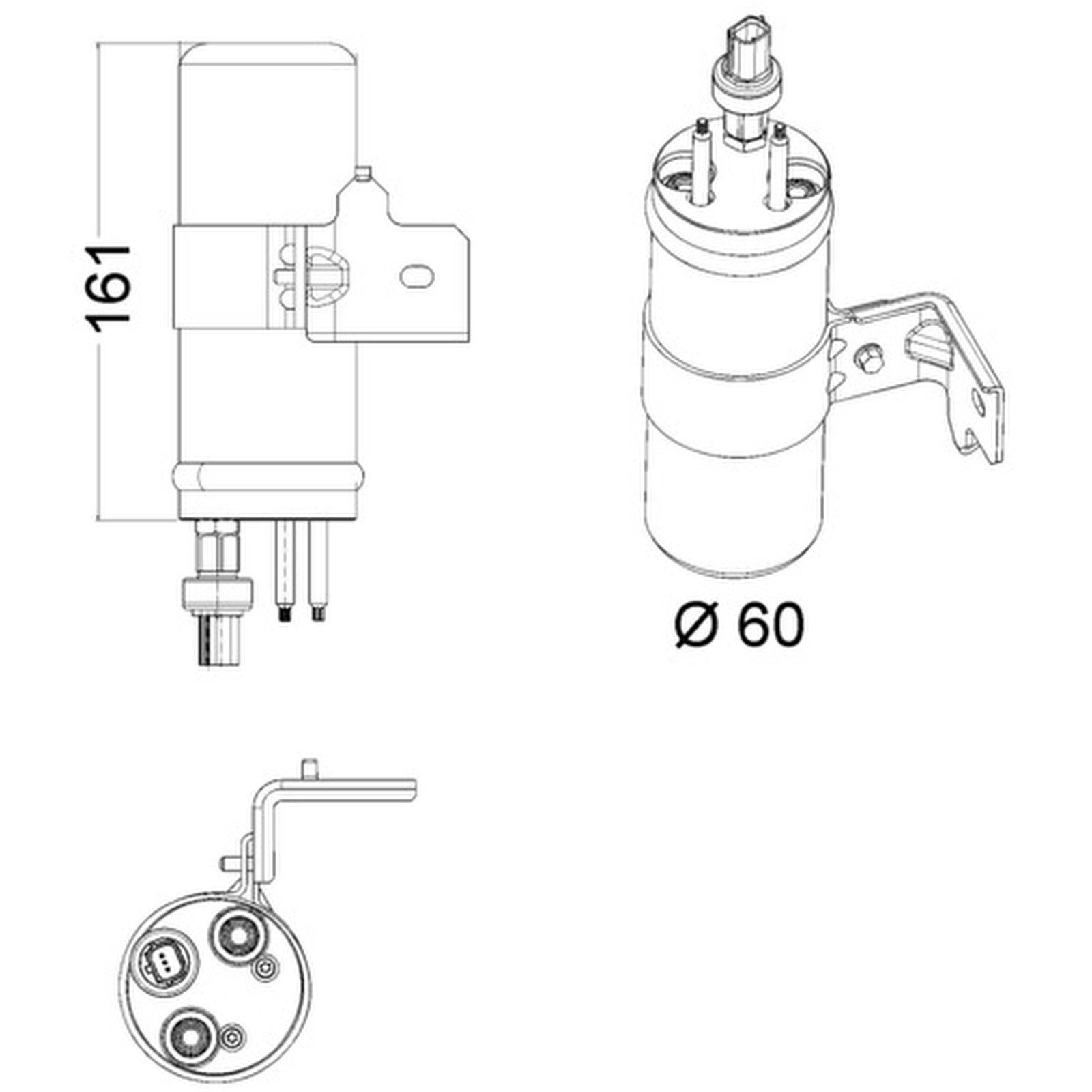 Mahle AD6000P Trockner, Klimaanlage