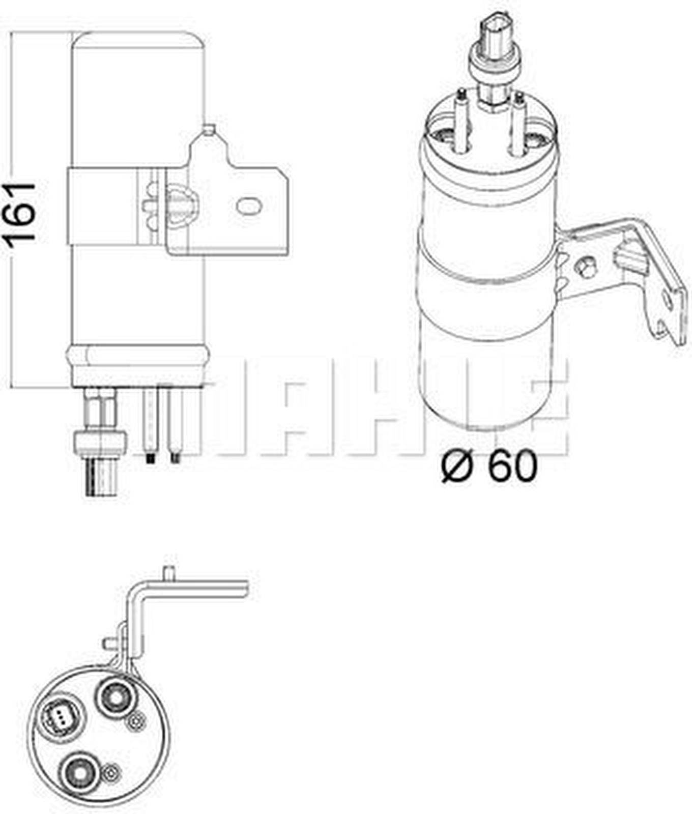 Mahle AD6000P Trockner, Klimaanlage