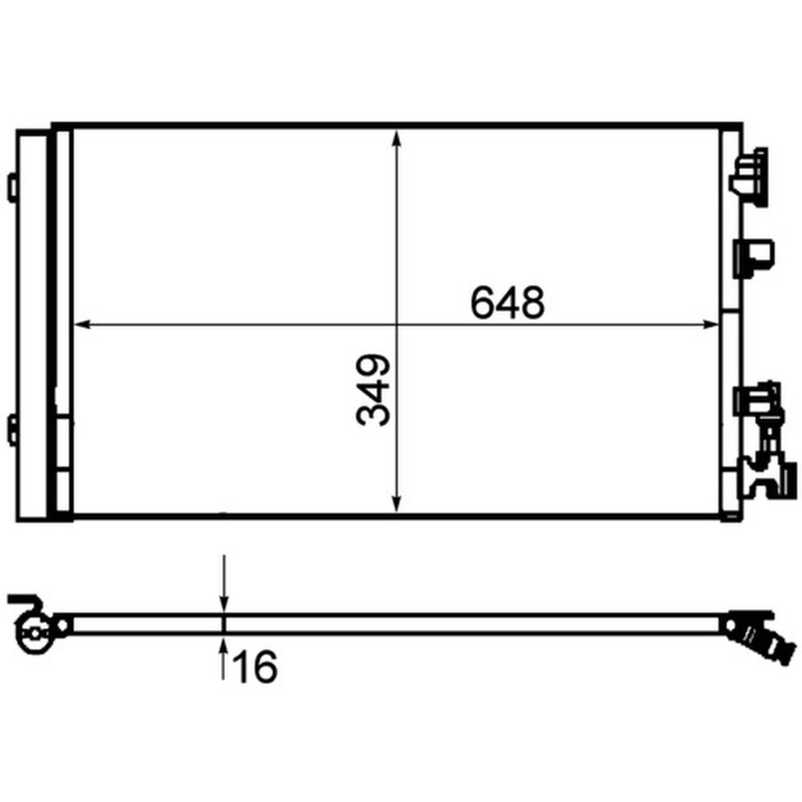 Mahle AC630000P Kondensator, Klimaanlage