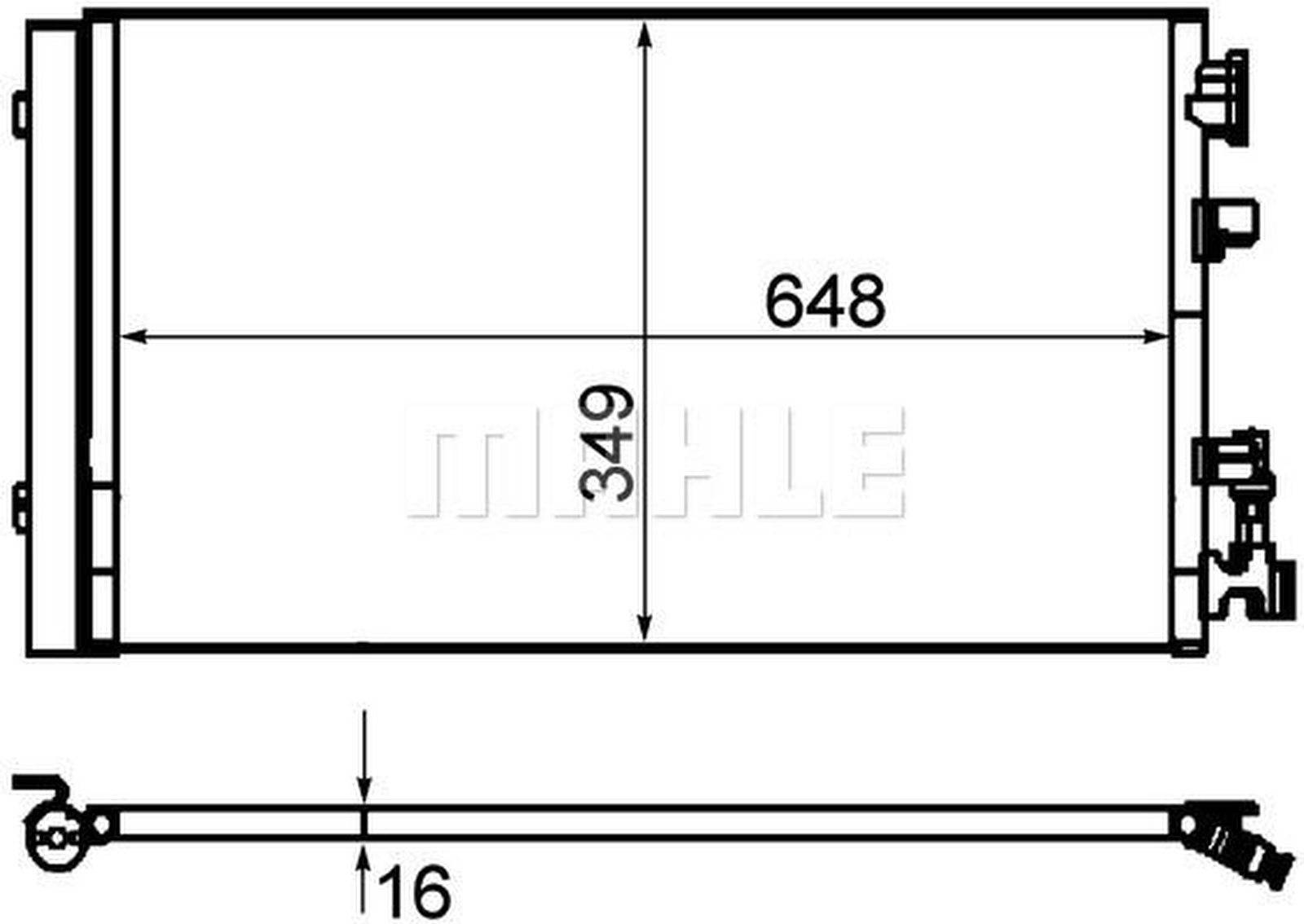 Mahle AC630000P Kondensator, Klimaanlage