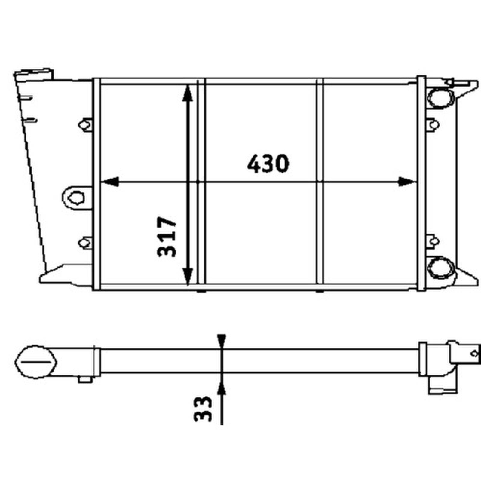 Mahle CR420000P Kühler, Motorkühlung