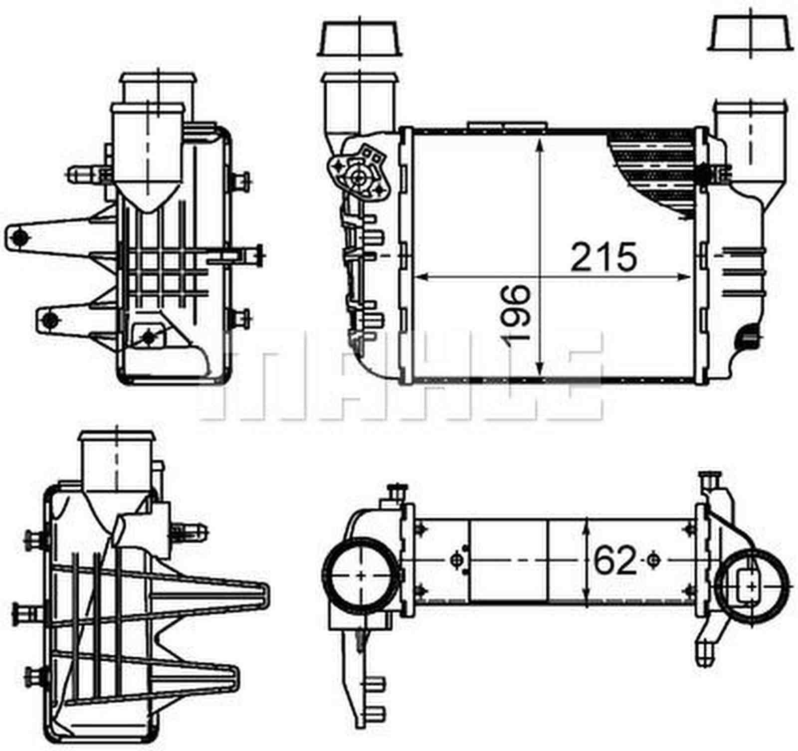 Mahle CI381000S Ladeluftkühler