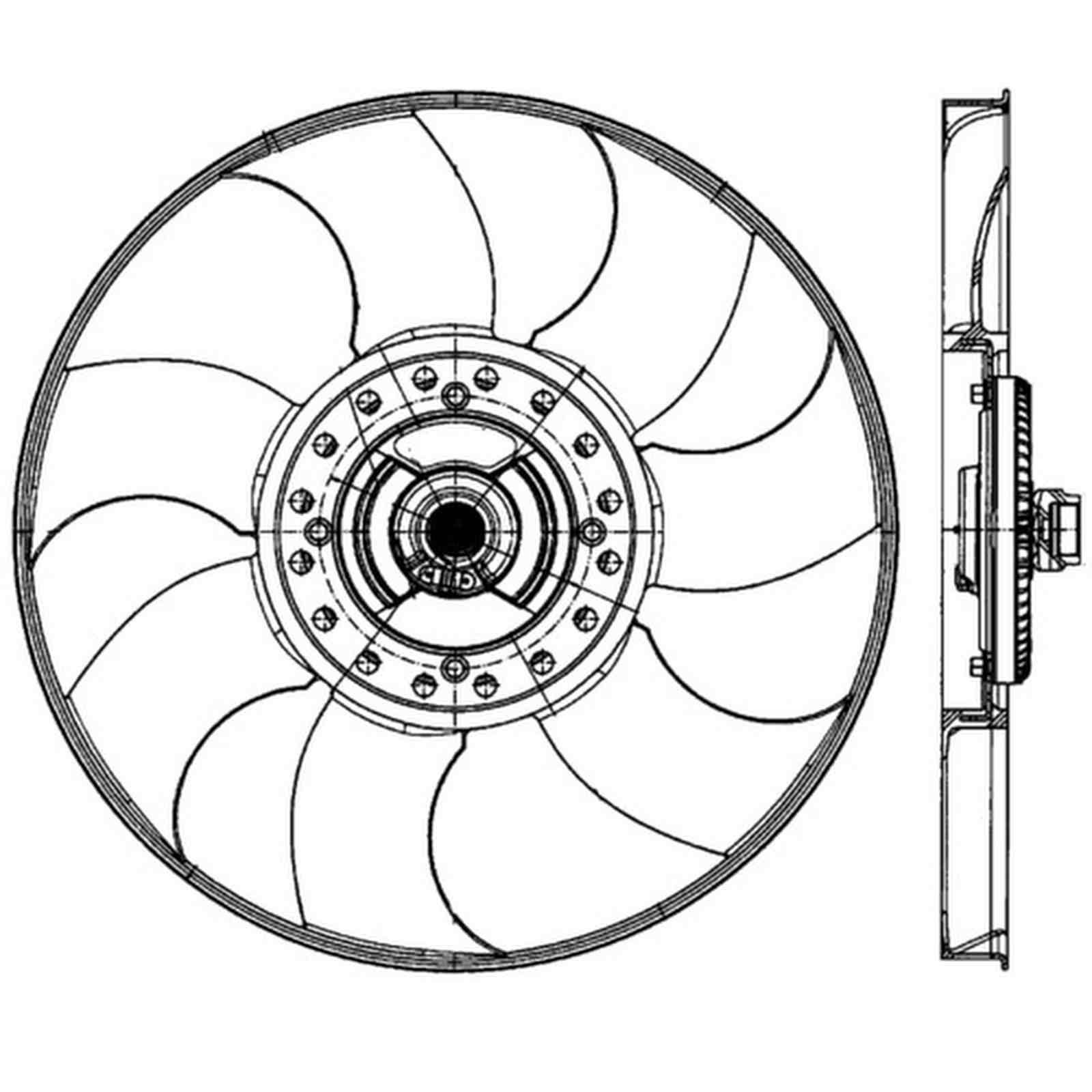 Mahle CFF489000P Lüfter, Motorkühlung