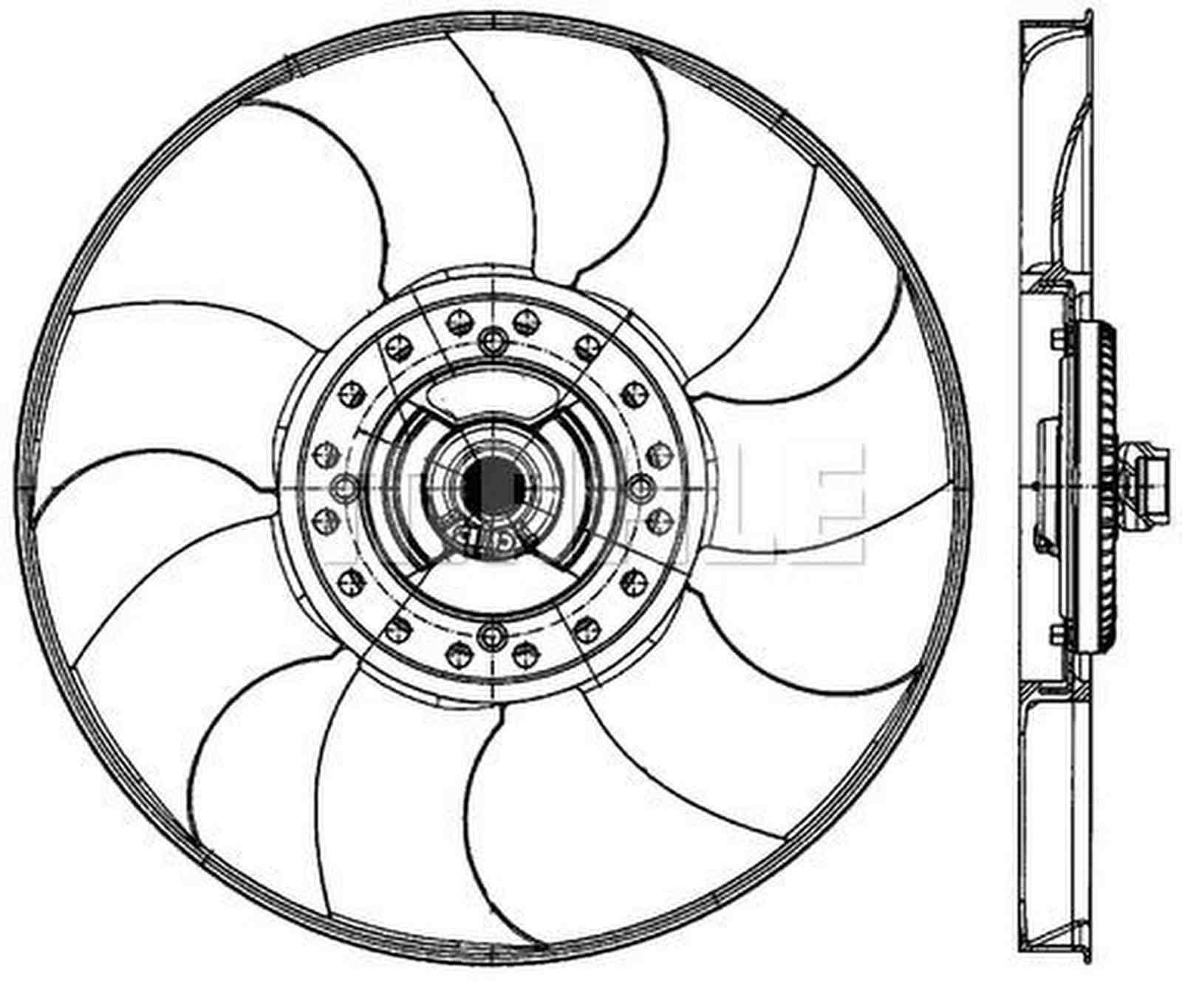 Mahle CFF489000P Lüfter, Motorkühlung