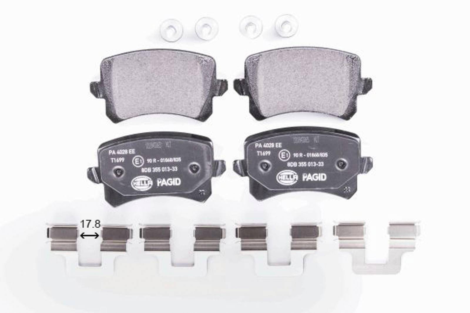 HELLA 8DB 355 025-331 Bremsbelagsatz, SBB