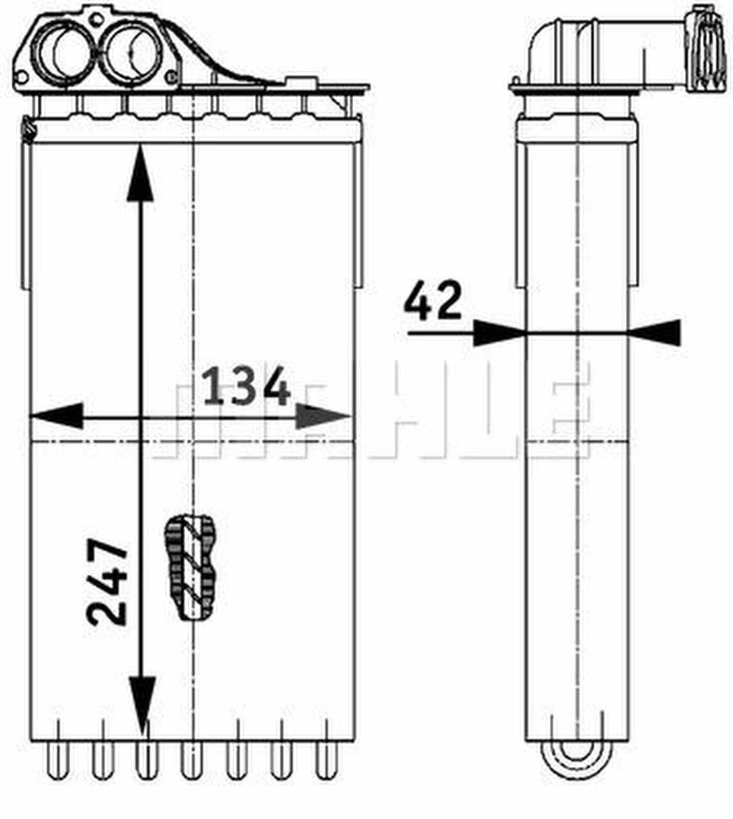 Mahle AH112000P Wärmetauscher, Innenraumheizung