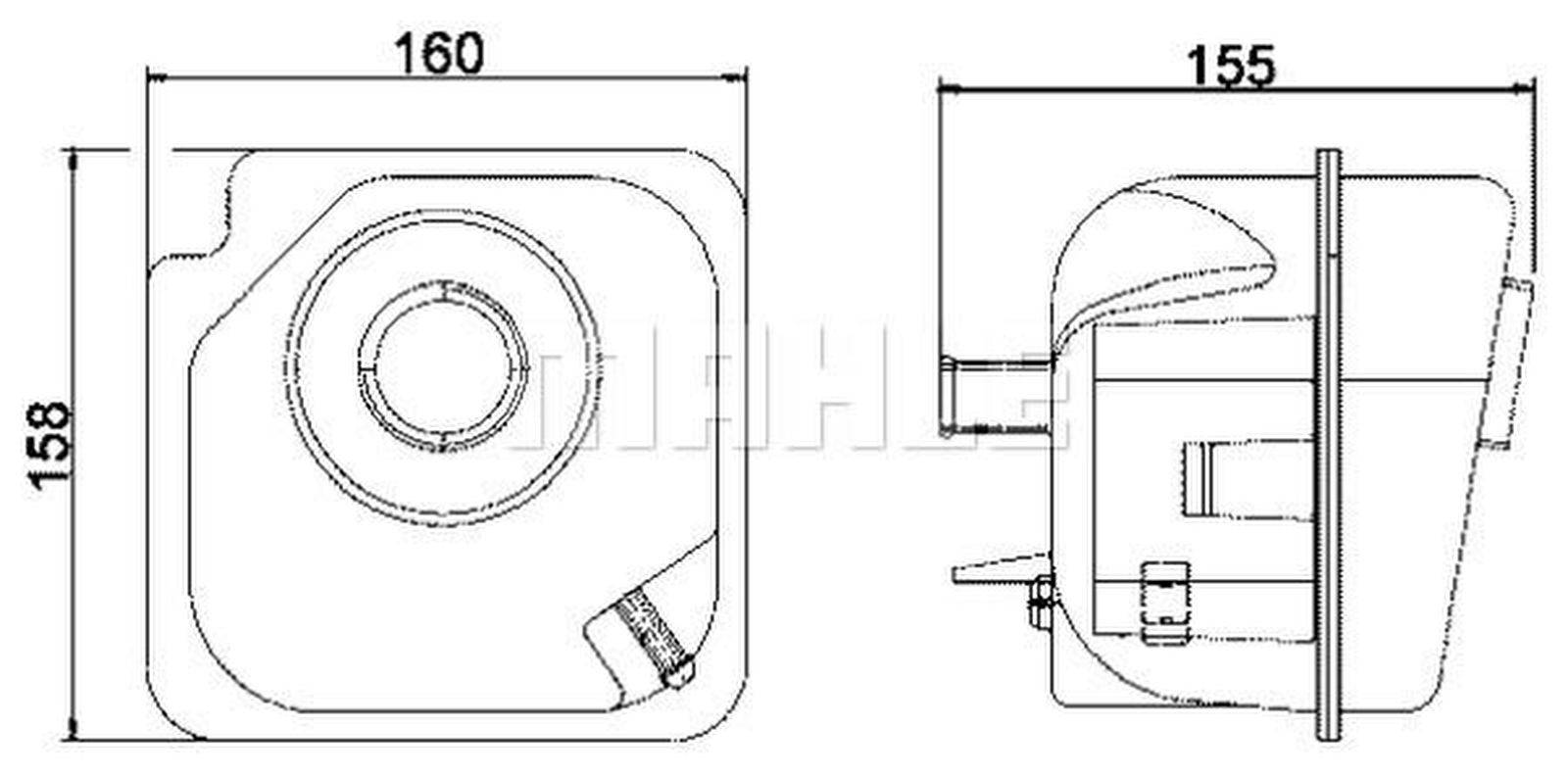 Mahle CRT28000S Ausgleichsbehälter, Kühlmittel