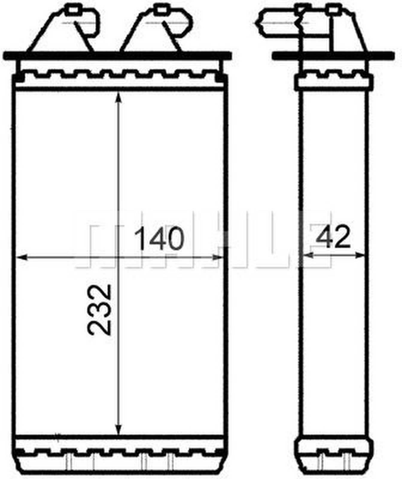 Mahle AH149000S Wärmetauscher, Innenraumheizung