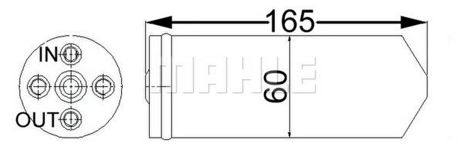 Mahle AD61000S Trockner, Klimaanlage
