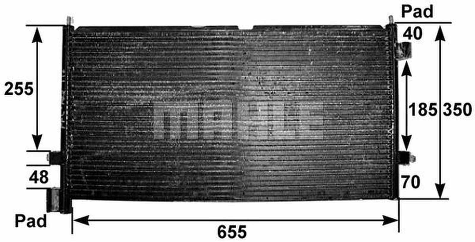 Mahle AC307000S Kondensator, Klimaanlage