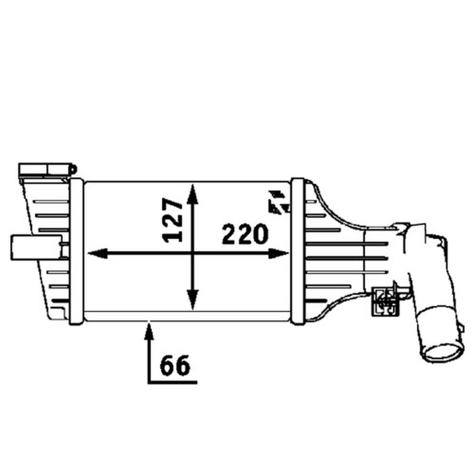 Mahle CI55000P Ladeluftkühler