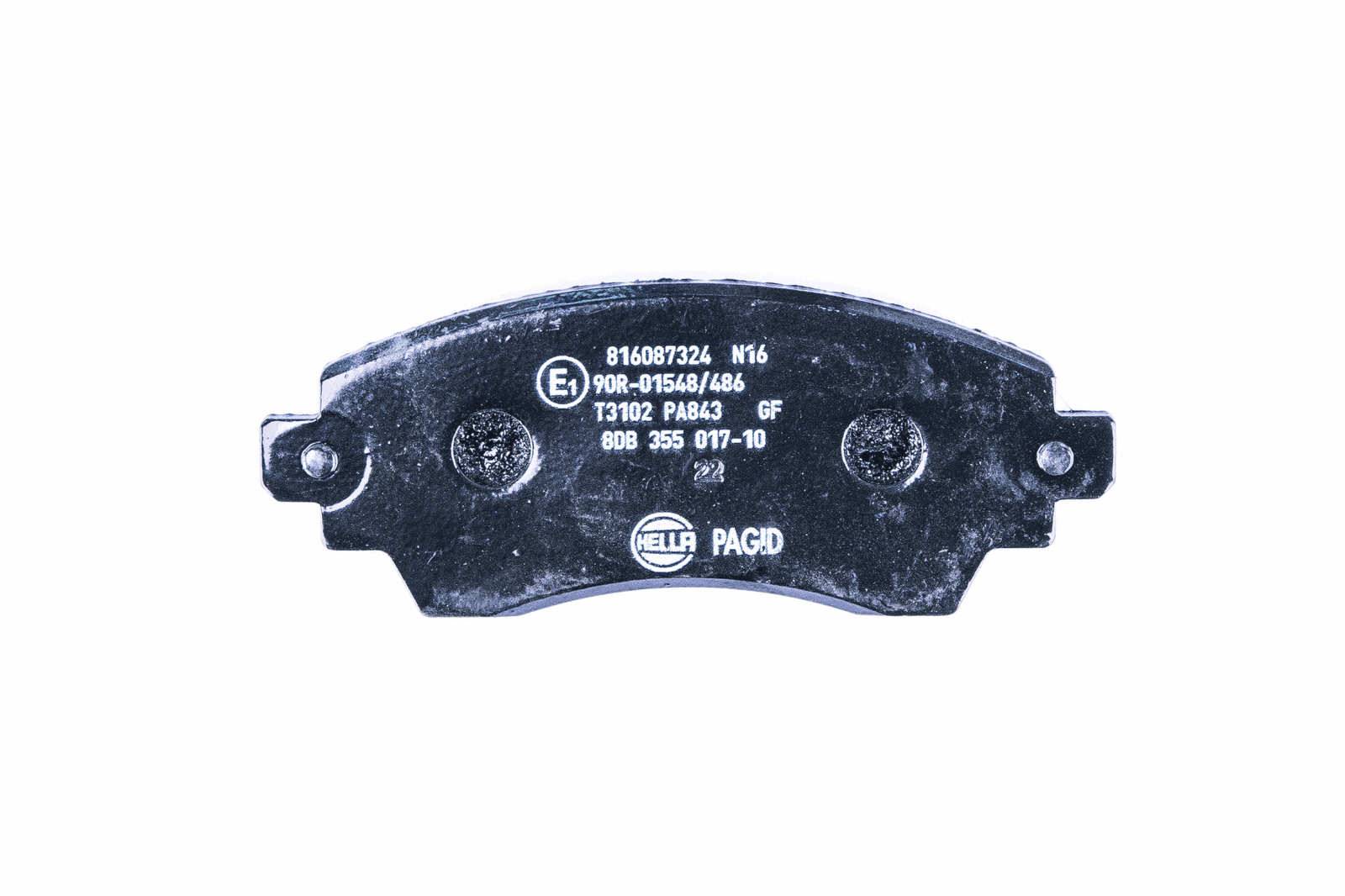 HELLA 8DB 355 017-101 Bremsbelagsatz, SBB
