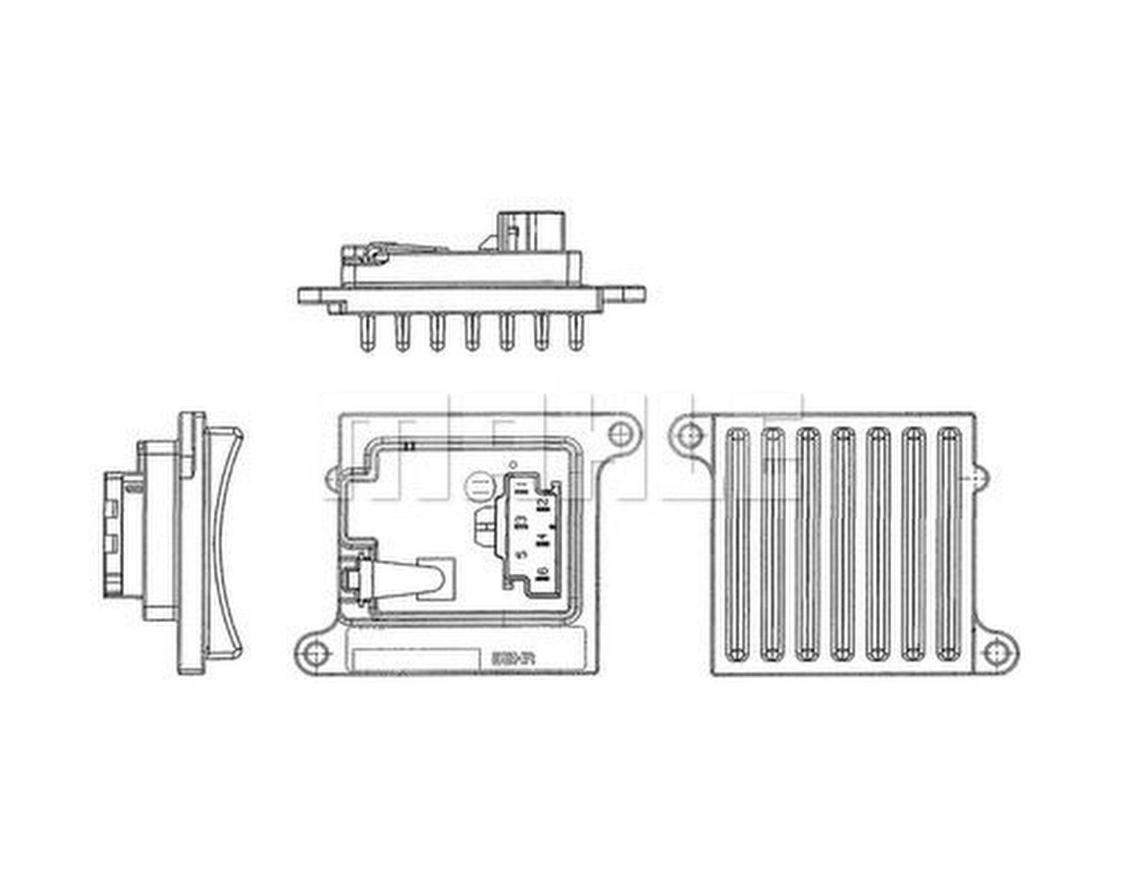 Mahle ABR36000P Regler, Innenraumgebläse