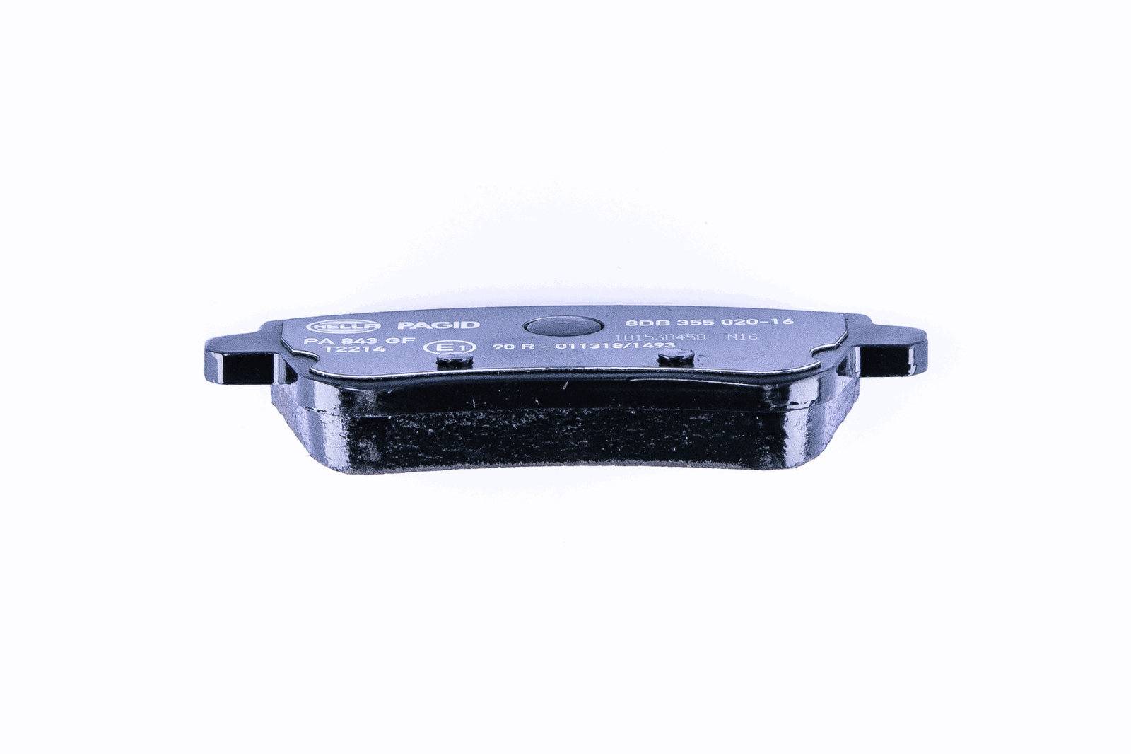 Bremsbelagsatz Scheiben mit Verschleißwarnanzeige 16,8 mm HELLA für u.a. MB GLE