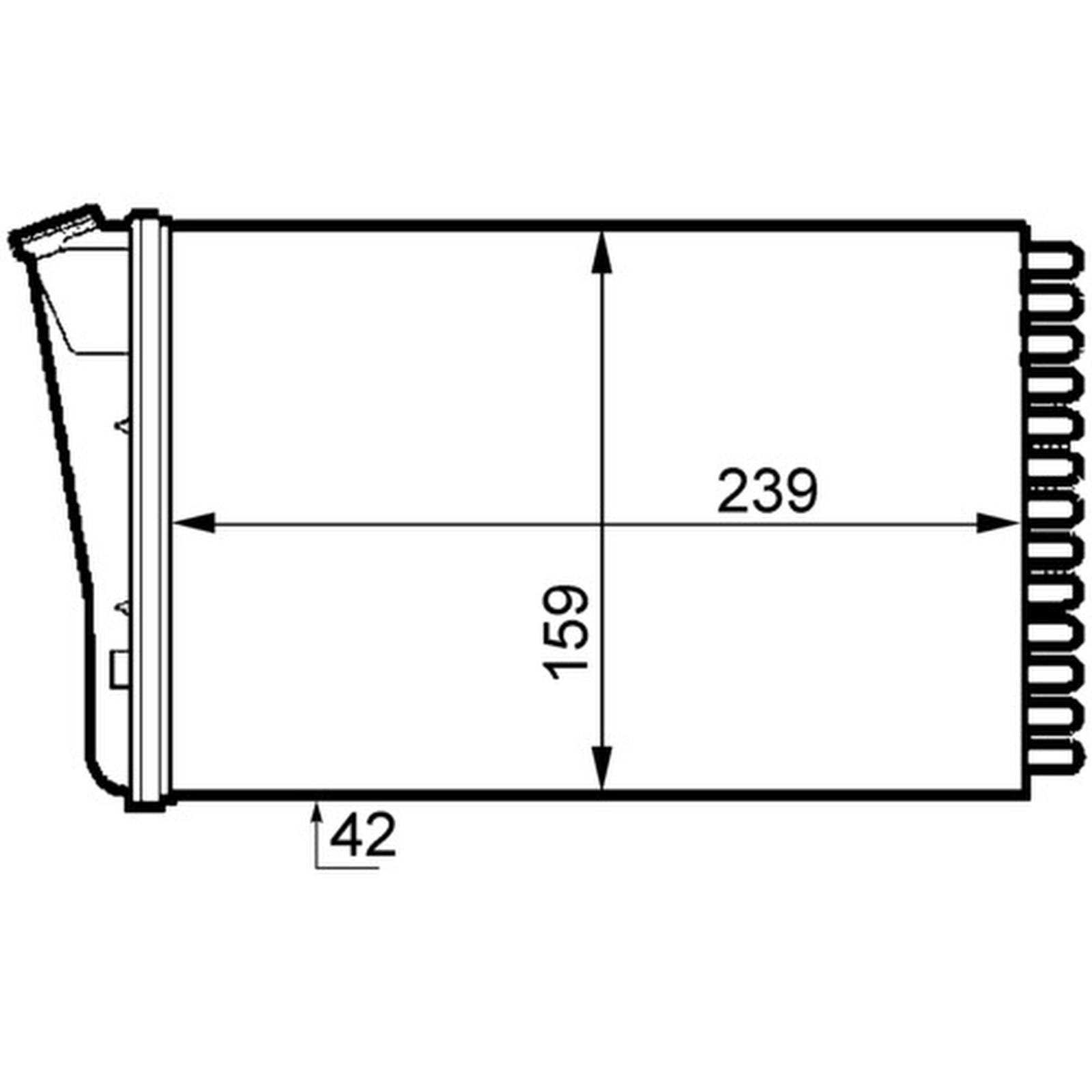 Mahle AH155000S Wärmetauscher, Innenraumheizung