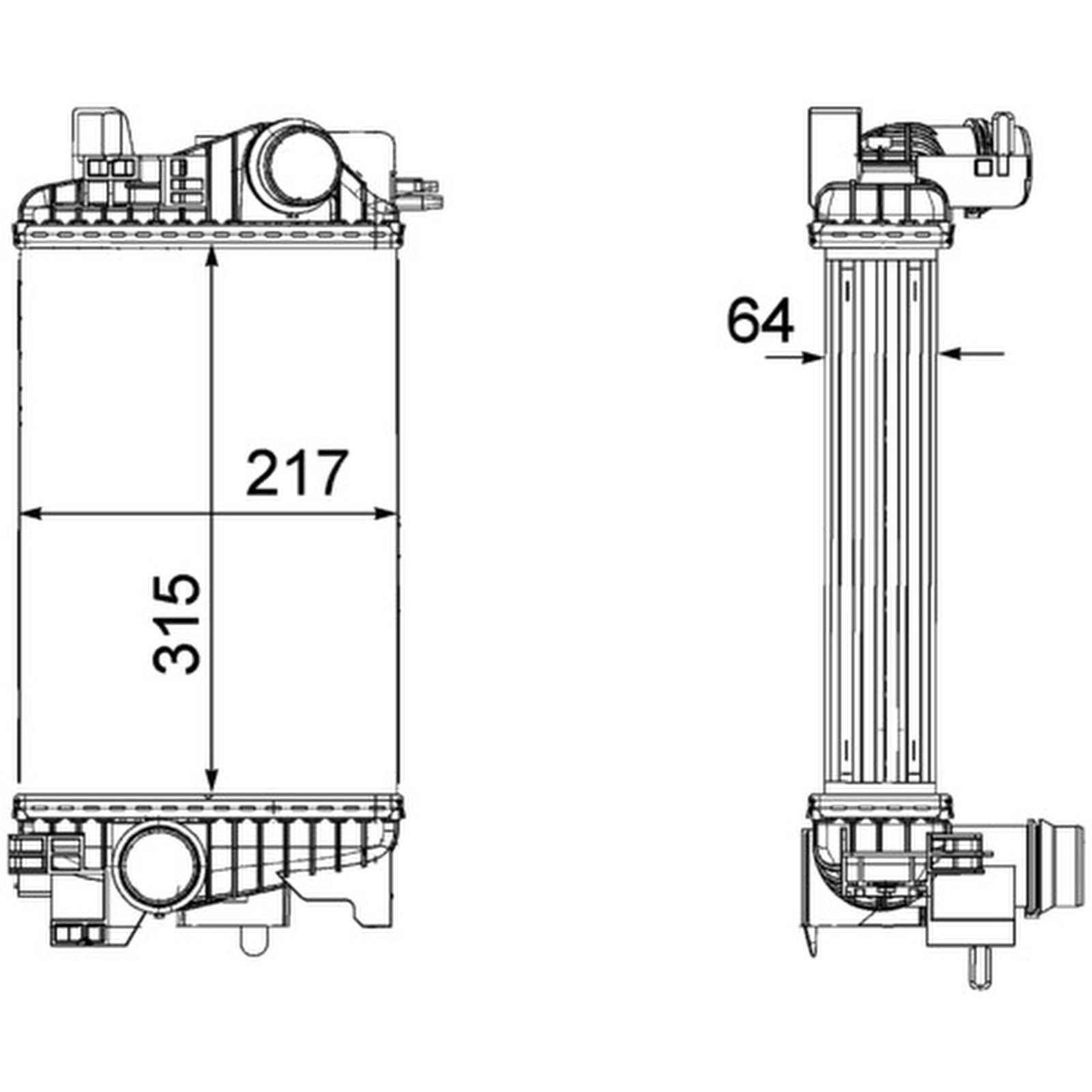 Mahle CI263000P Ladeluftkühler